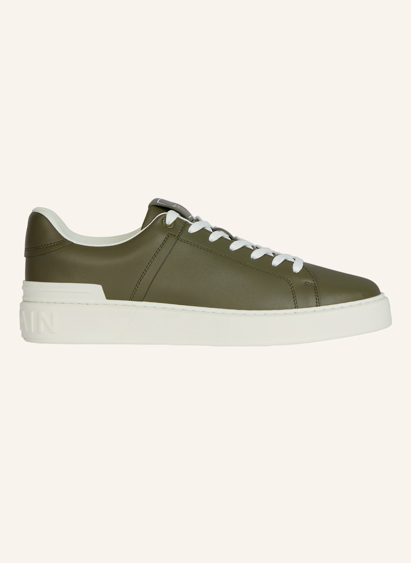 BALMAIN Sneakers B-Court aus Kalbsleder: GRÜN