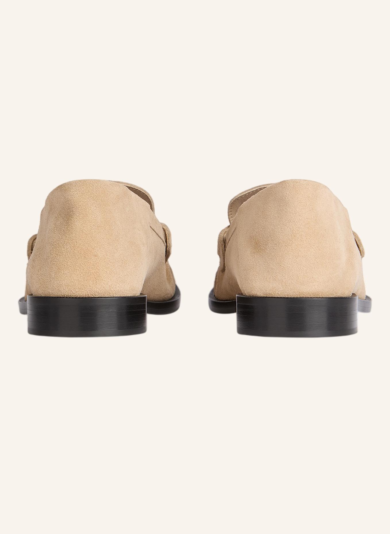 BALMAIN Sync Mokassins aus Wildleder: KHAKI