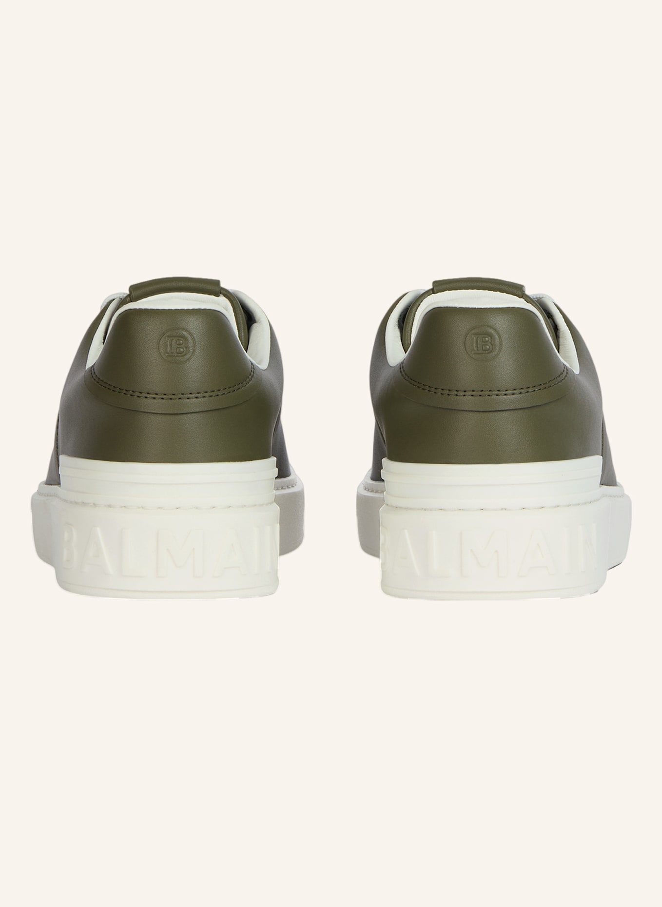 BALMAIN Sneakers B-Court aus Kalbsleder: GRÜN