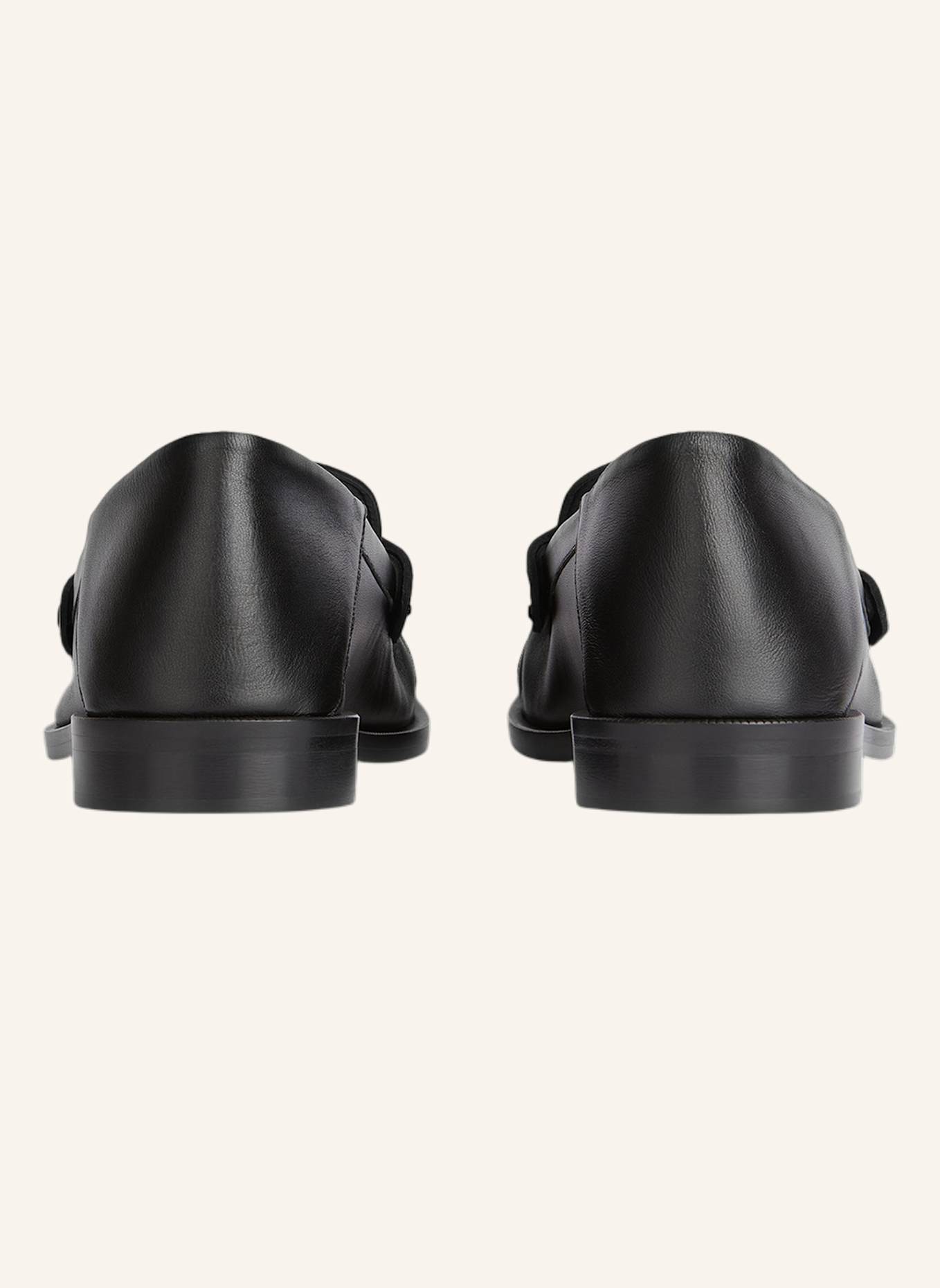 BALMAIN Sync Mokassins aus Glattleder: SCHWARZ