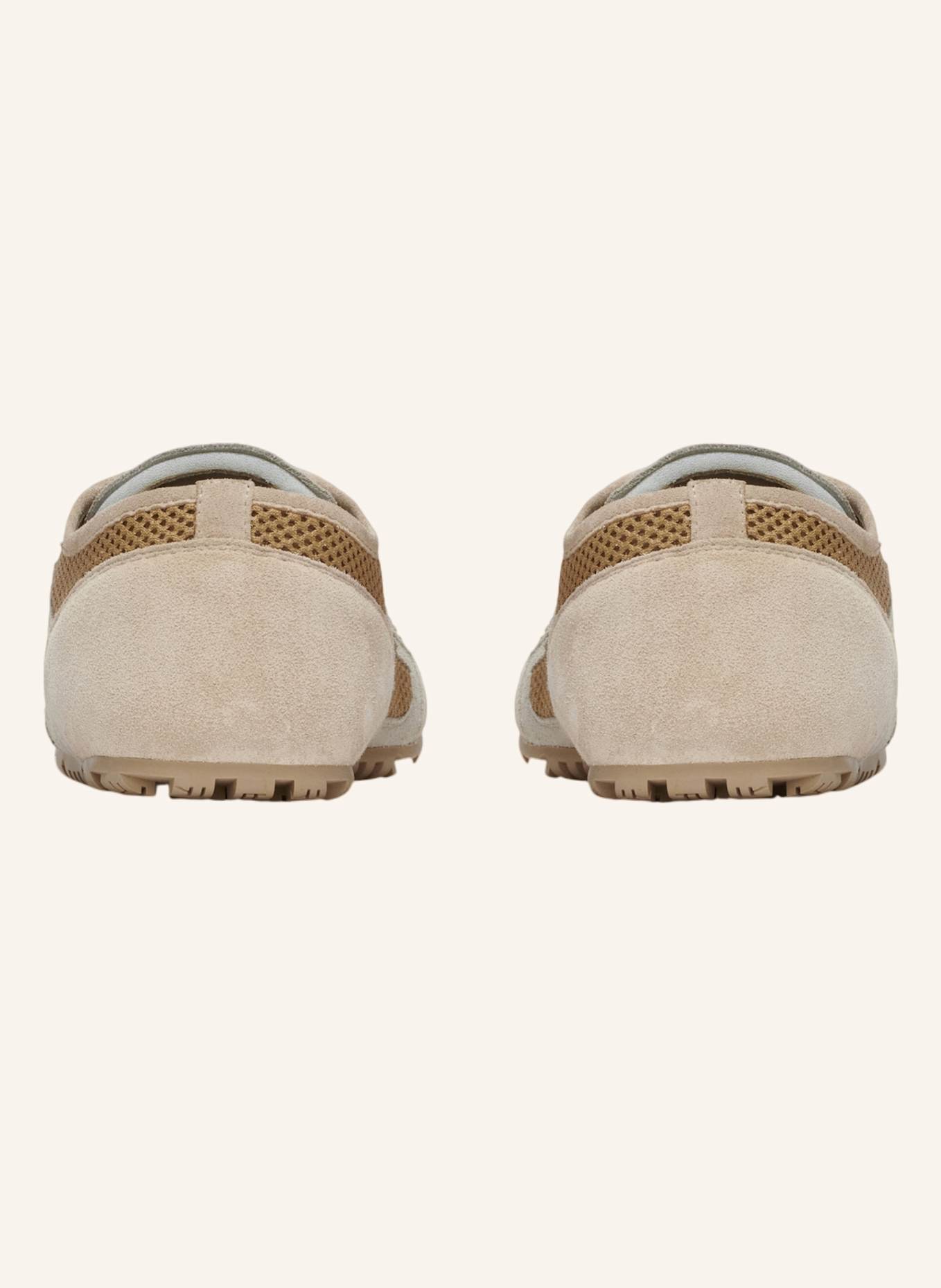 BALMAIN Racer 45 Sneakers aus Mesh und Wildleder: KHAKI