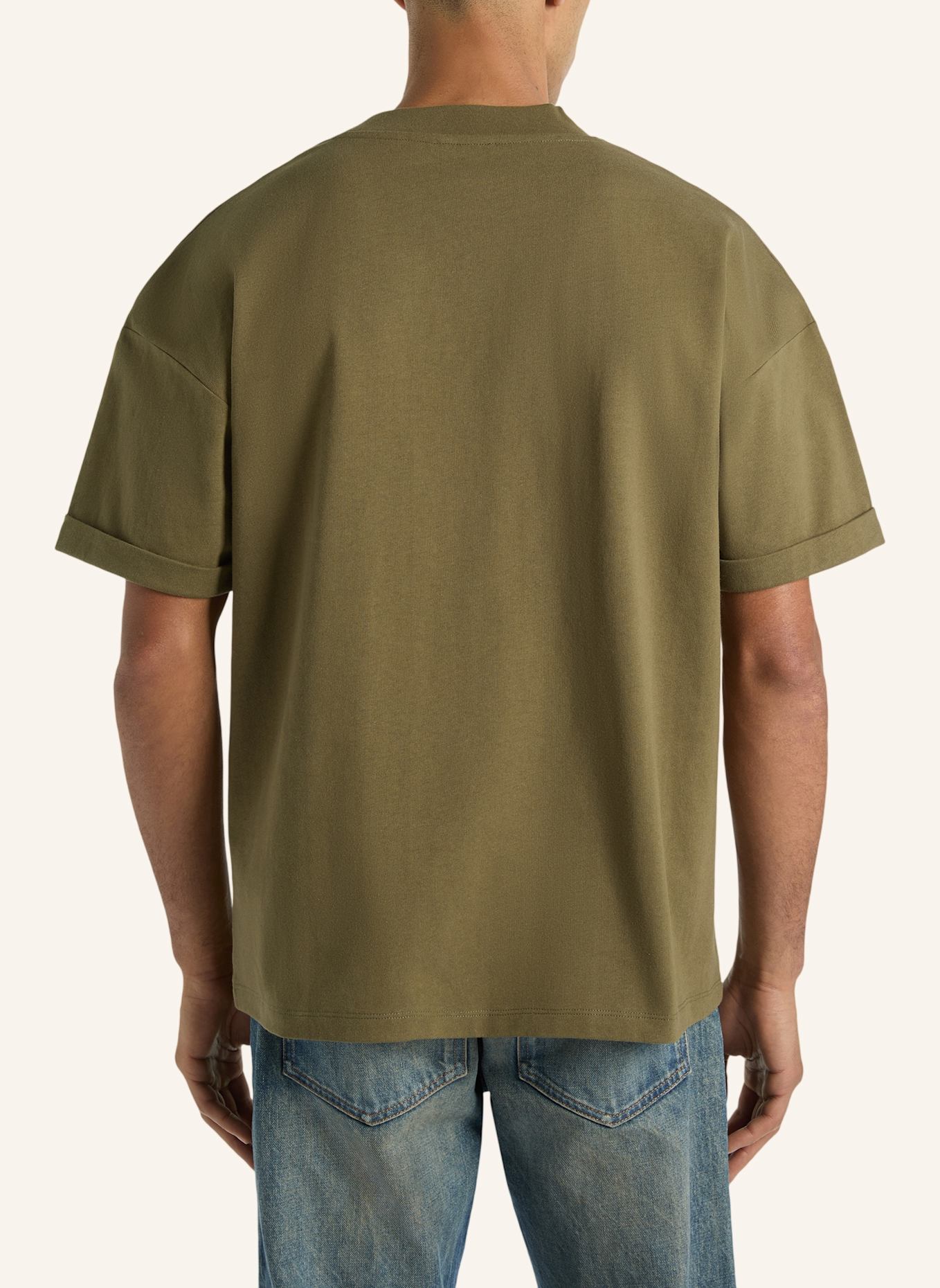 BALMAIN Bedrucktes Balmain Bloom T-Shirt: GRÜN