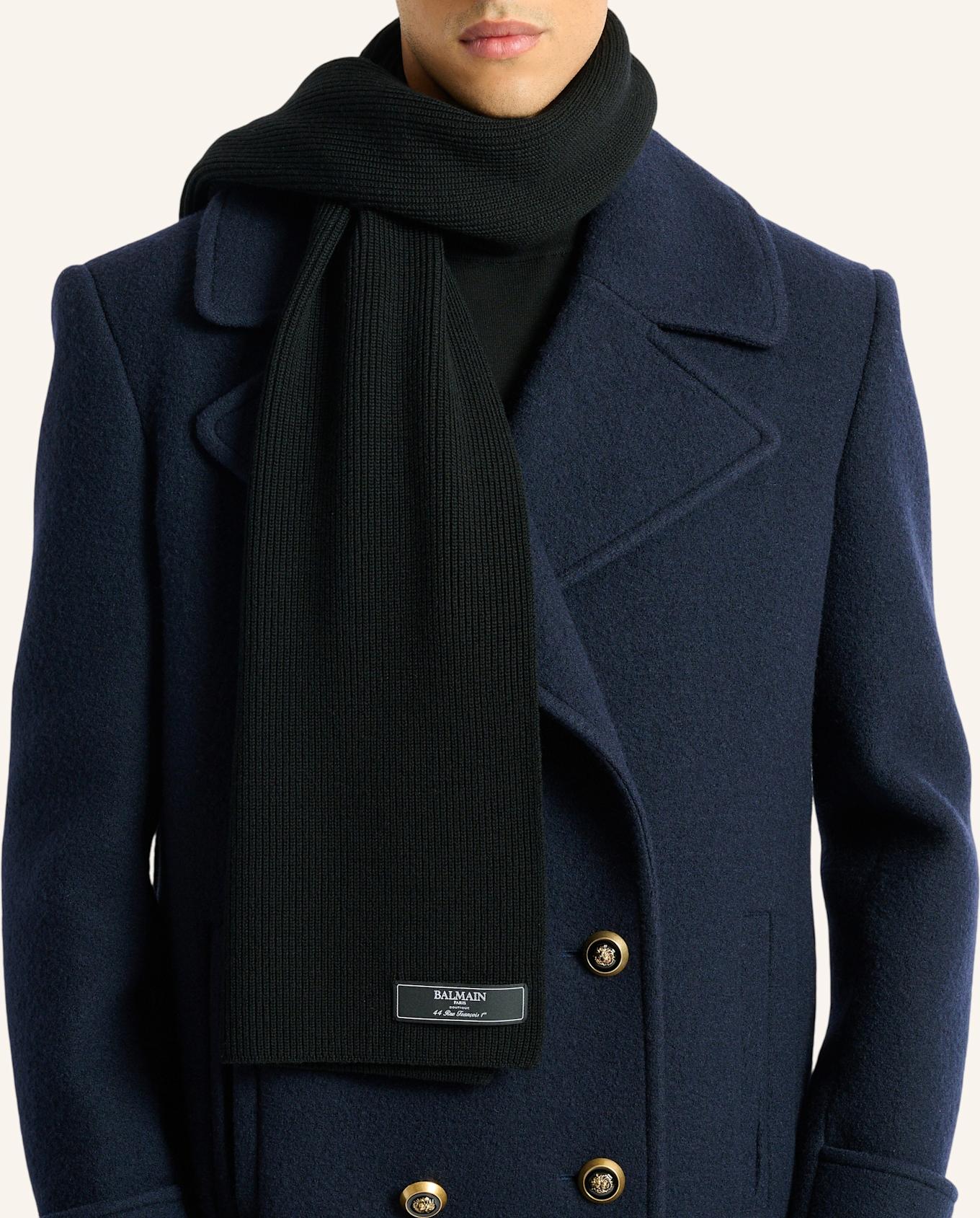 BALMAIN Balmain Paris Wollschal: SCHWARZ