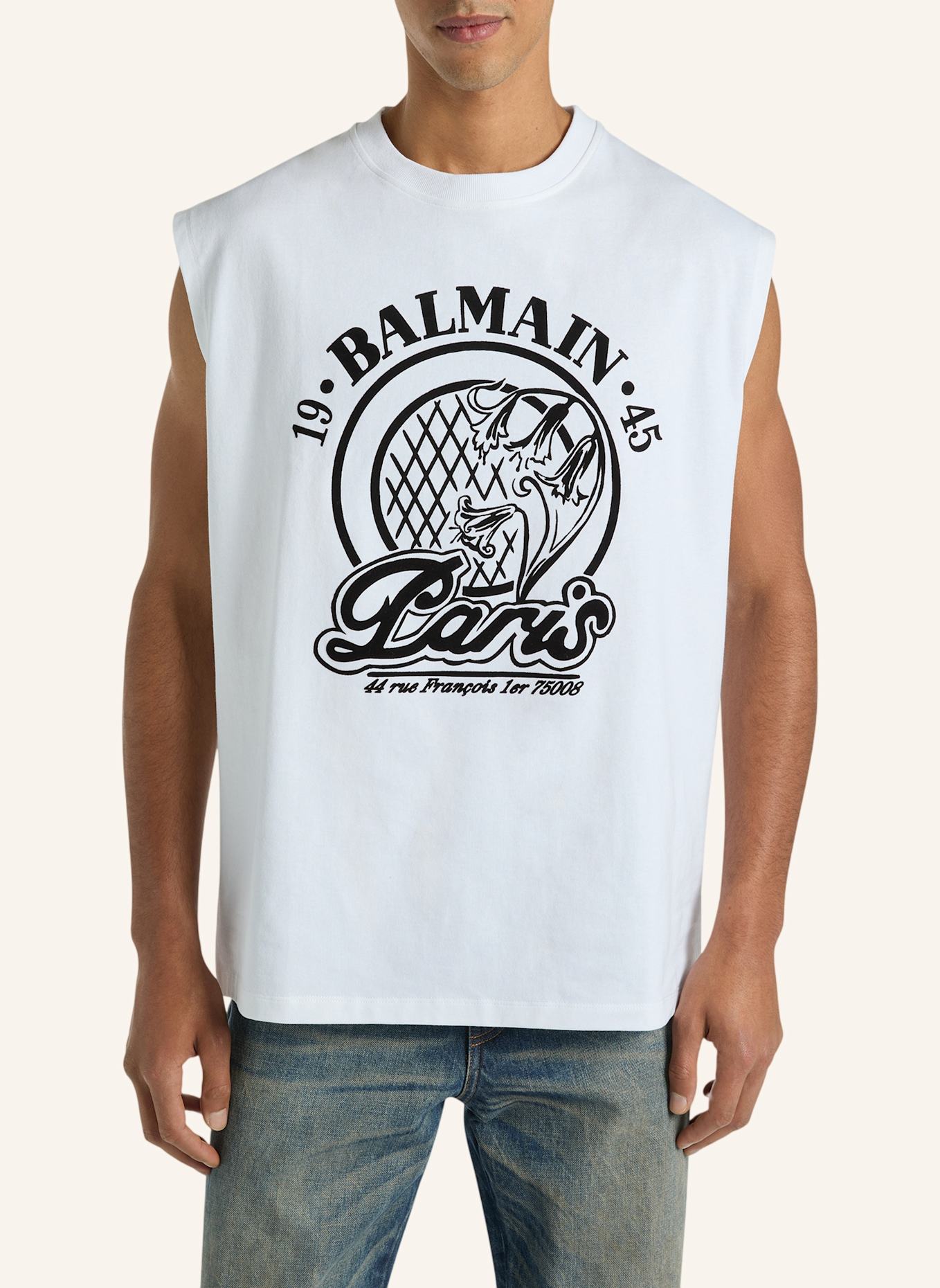 BALMAIN Balmain Quilted Tanktop: WEISS