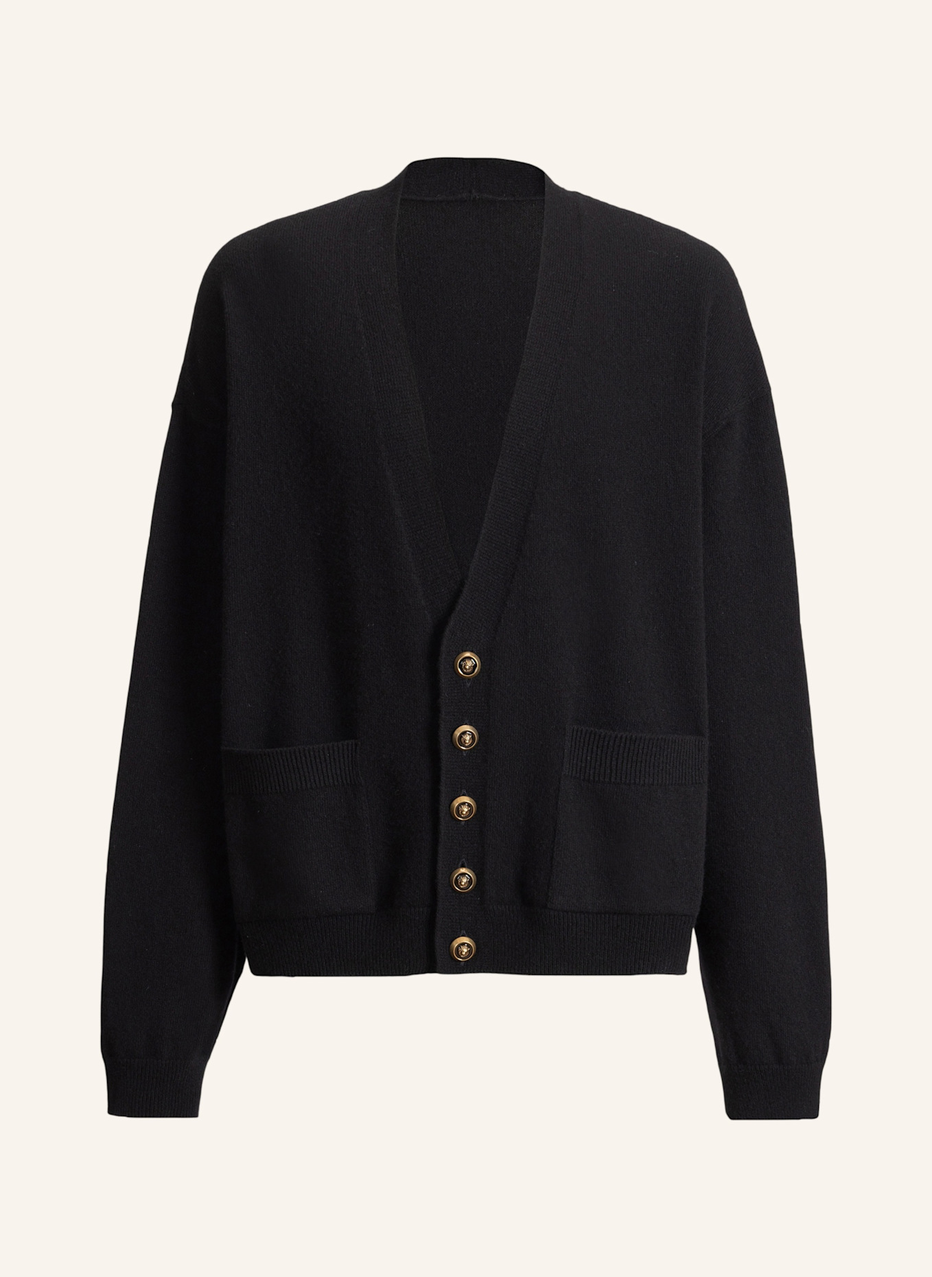 BALMAIN Cardigan aus Öko-Kaschmir: SCHWARZ