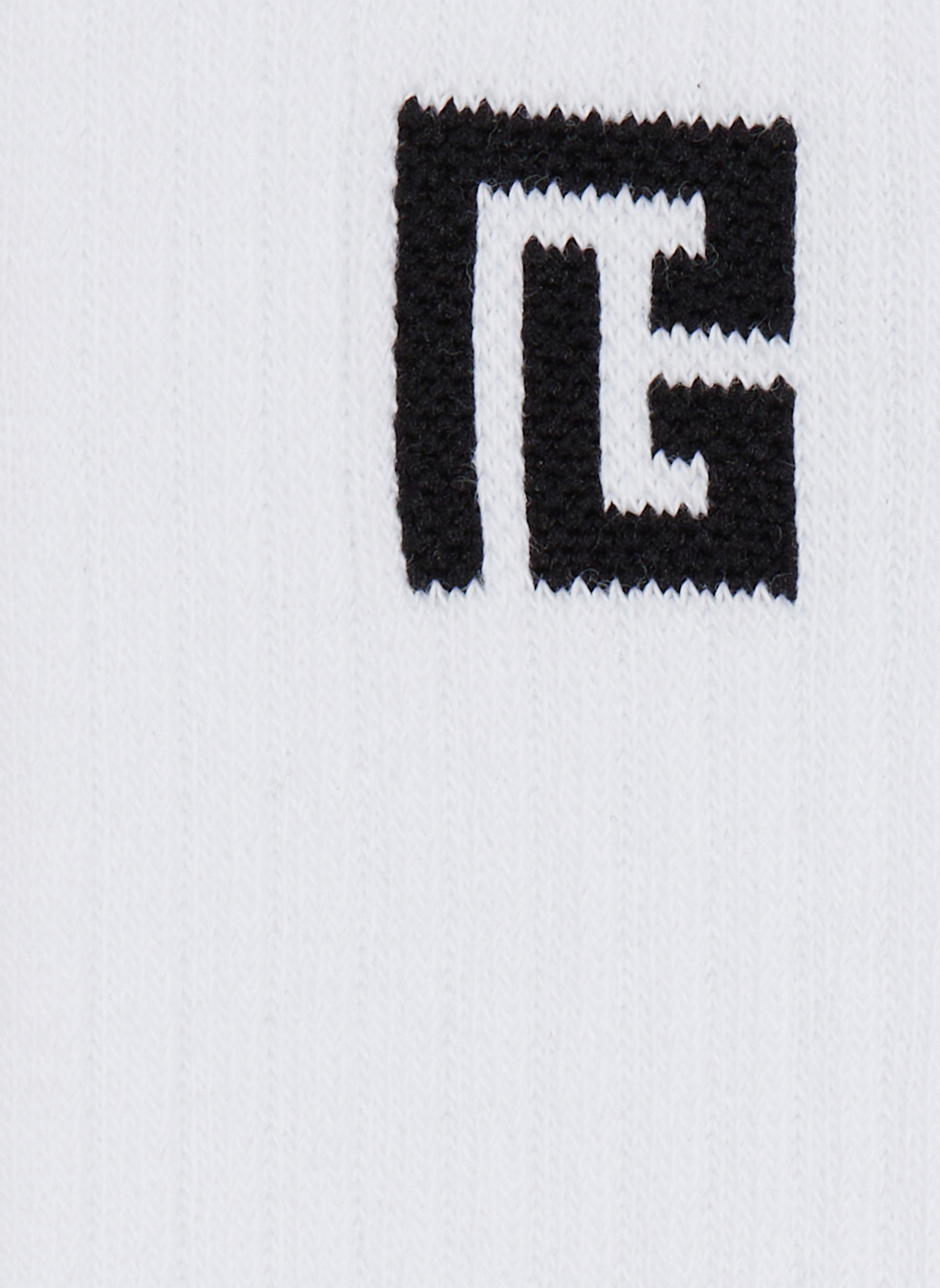 BALMAIN Hohe Socken mit PB-Print: WEISS