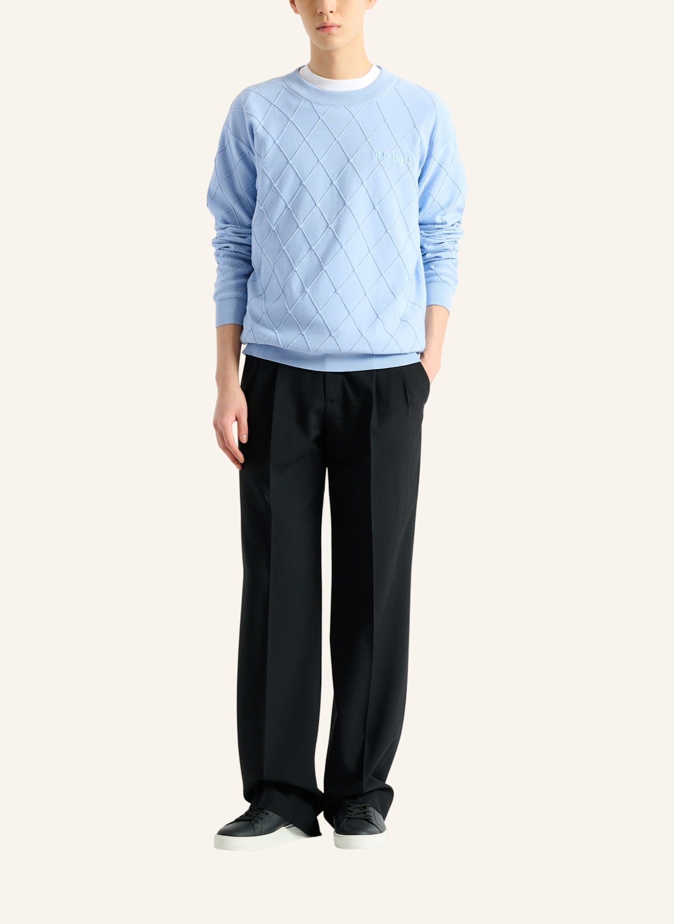 BALMAIN Balmain Vintage Pullover: BLAU