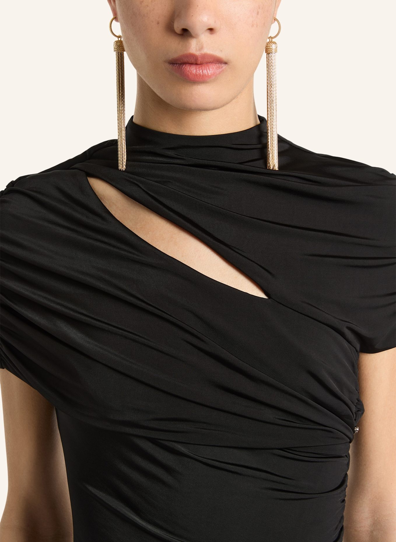 BALMAIN Bodykleid aus Jersey: SCHWARZ