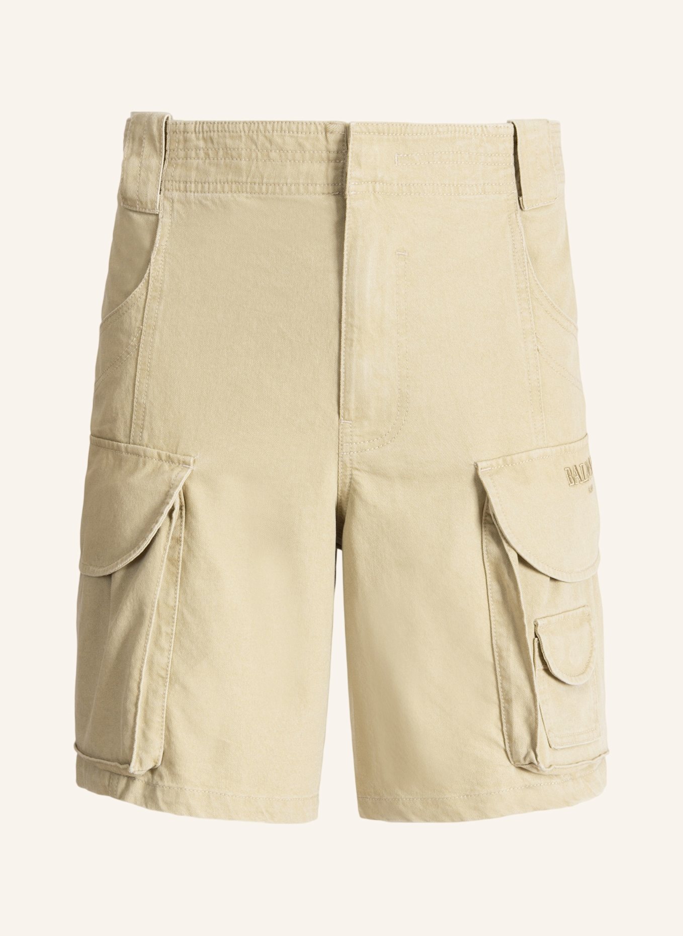 BALMAIN Cargo-Bermudashorts aus Baumwolle: KHAKI