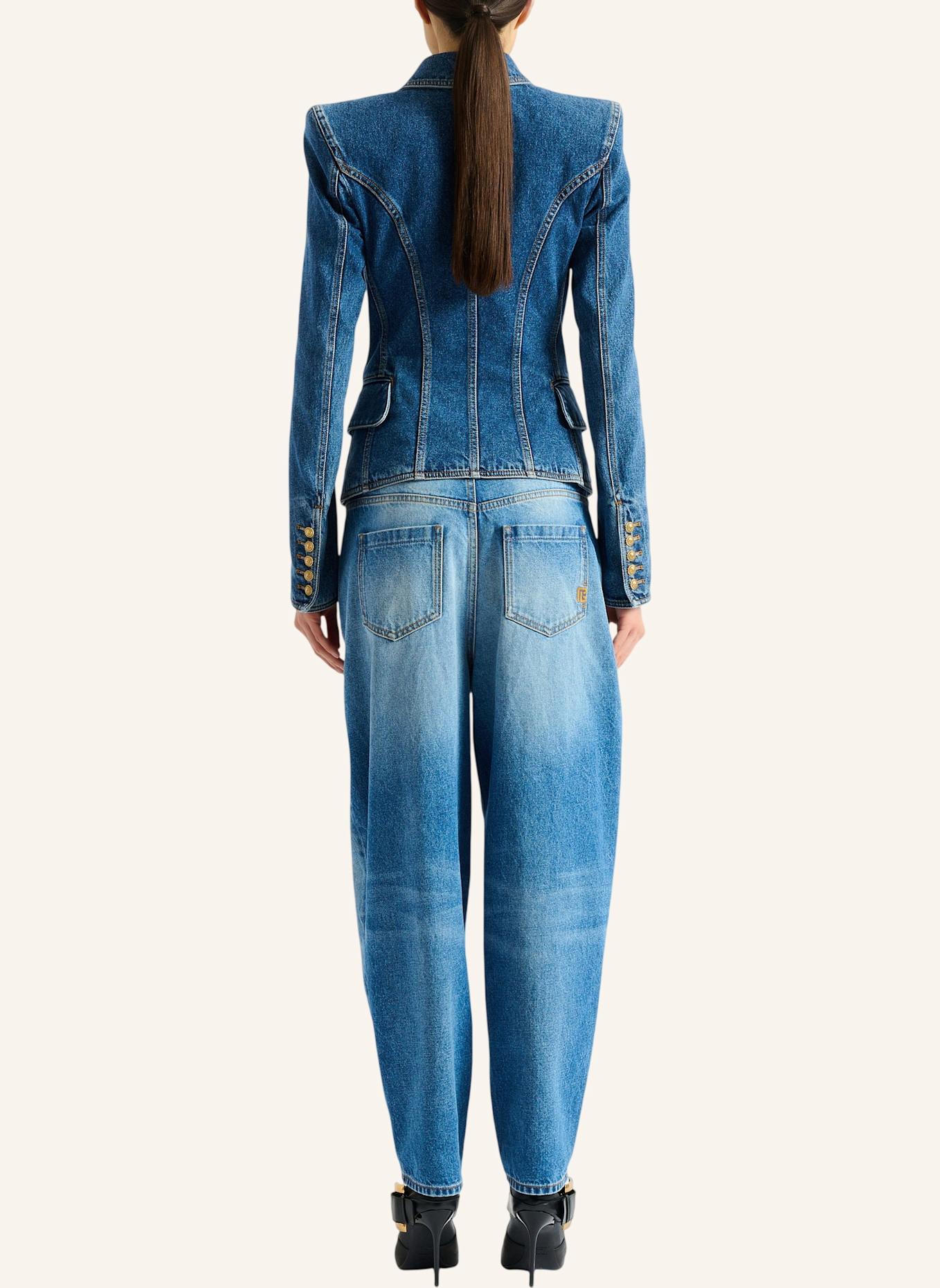 BALMAIN Jeansjacke mit zwei Knöpfen: BLAU