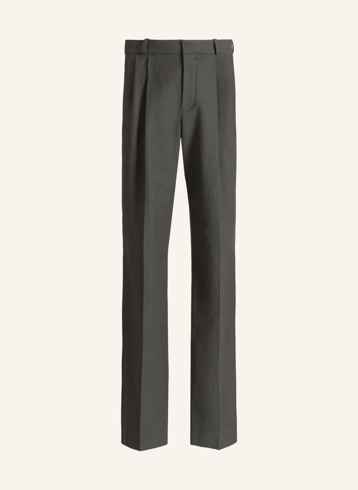 BALMAIN Hose aus Baumwolltwill: GRÜN