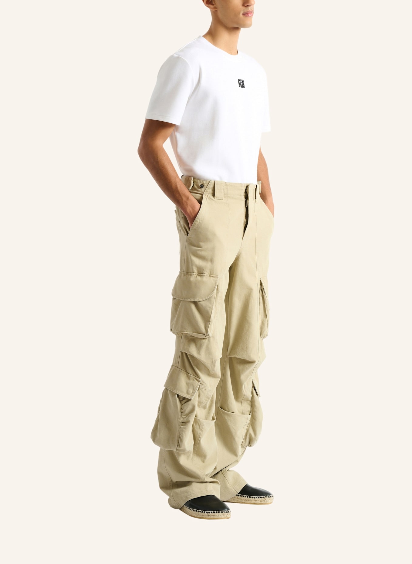 BALMAIN Cargohose aus Baumwolle: KHAKI