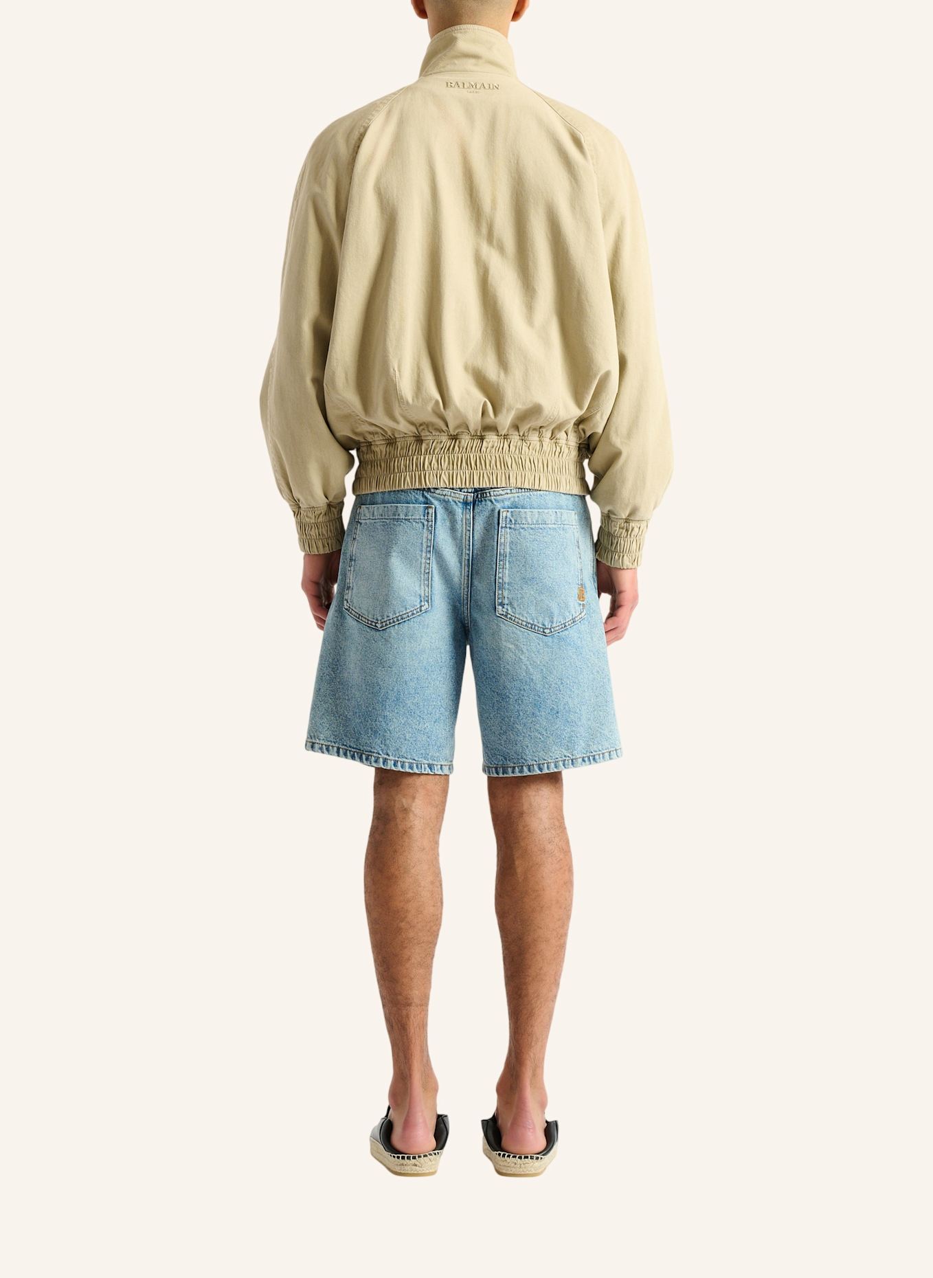 BALMAIN Balmain Vintage Bomberjacke aus Baumwolle: KHAKI