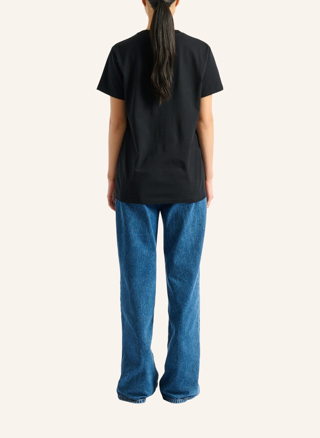 BALMAIN Besticktes Balmain Paris T-Shirt: SCHWARZ