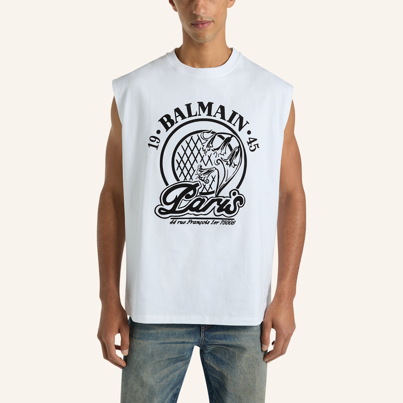 BALMAIN Balmain Quilted Tanktop: WEISS