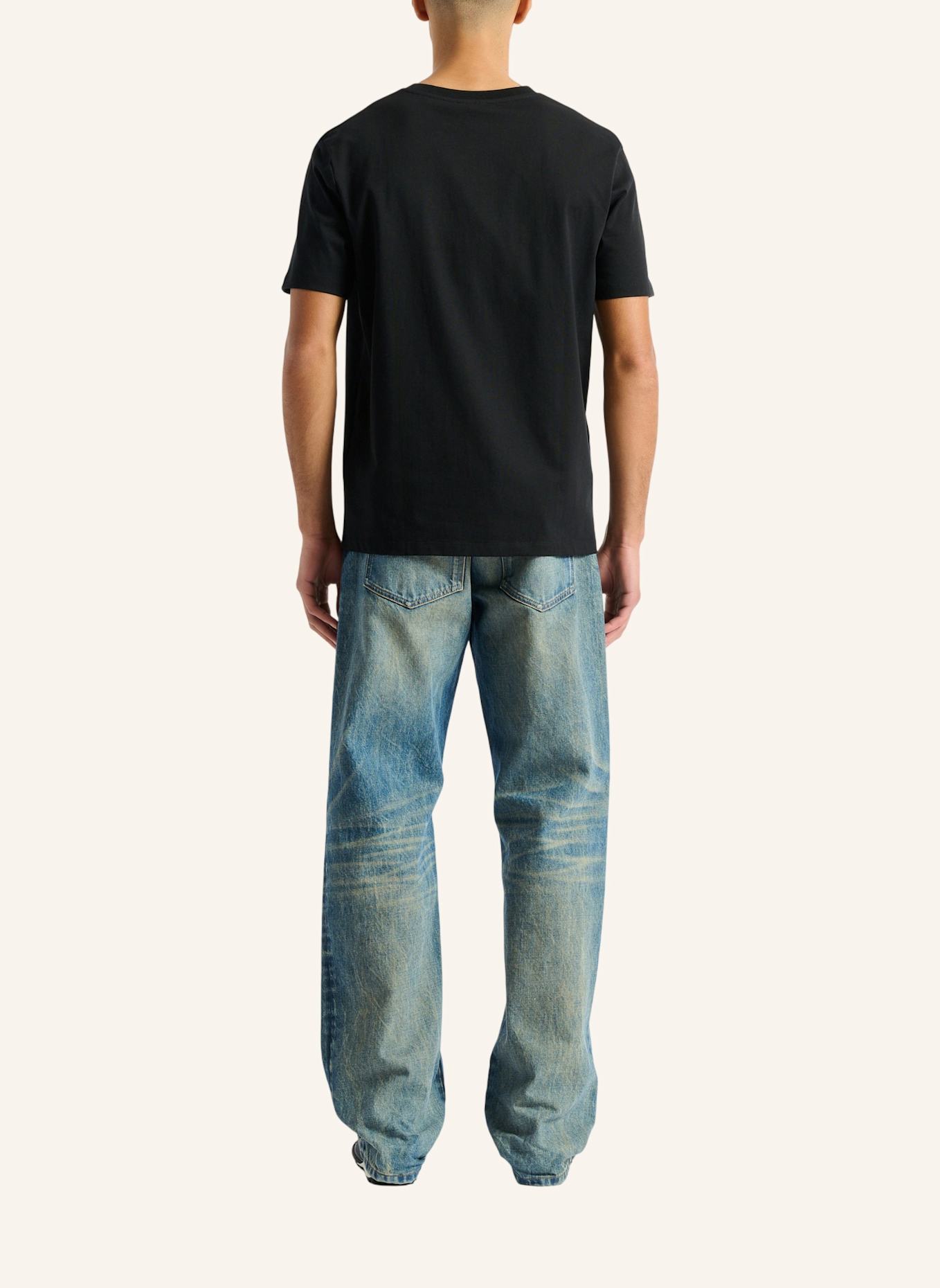 BALMAIN Bedrucktes T-Shirt aus Baumwolle: NUDE
