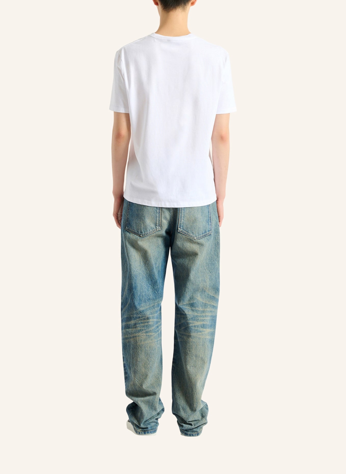 BALMAIN Bedrucktes T-Shirt aus Baumwolle: WEISS
