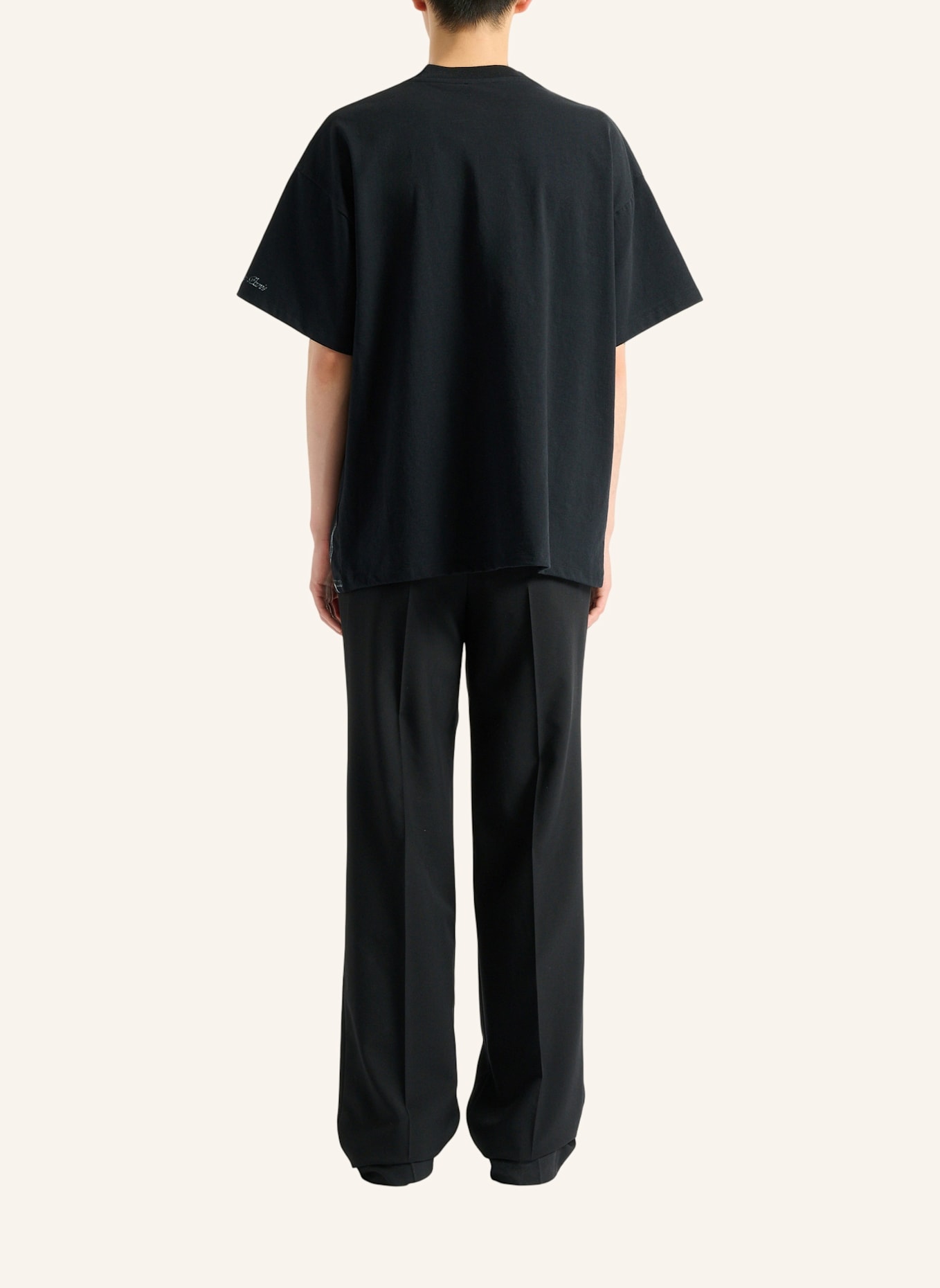 BALMAIN Bedrucktes Balmain Flower T-Shirt: SCHWARZ