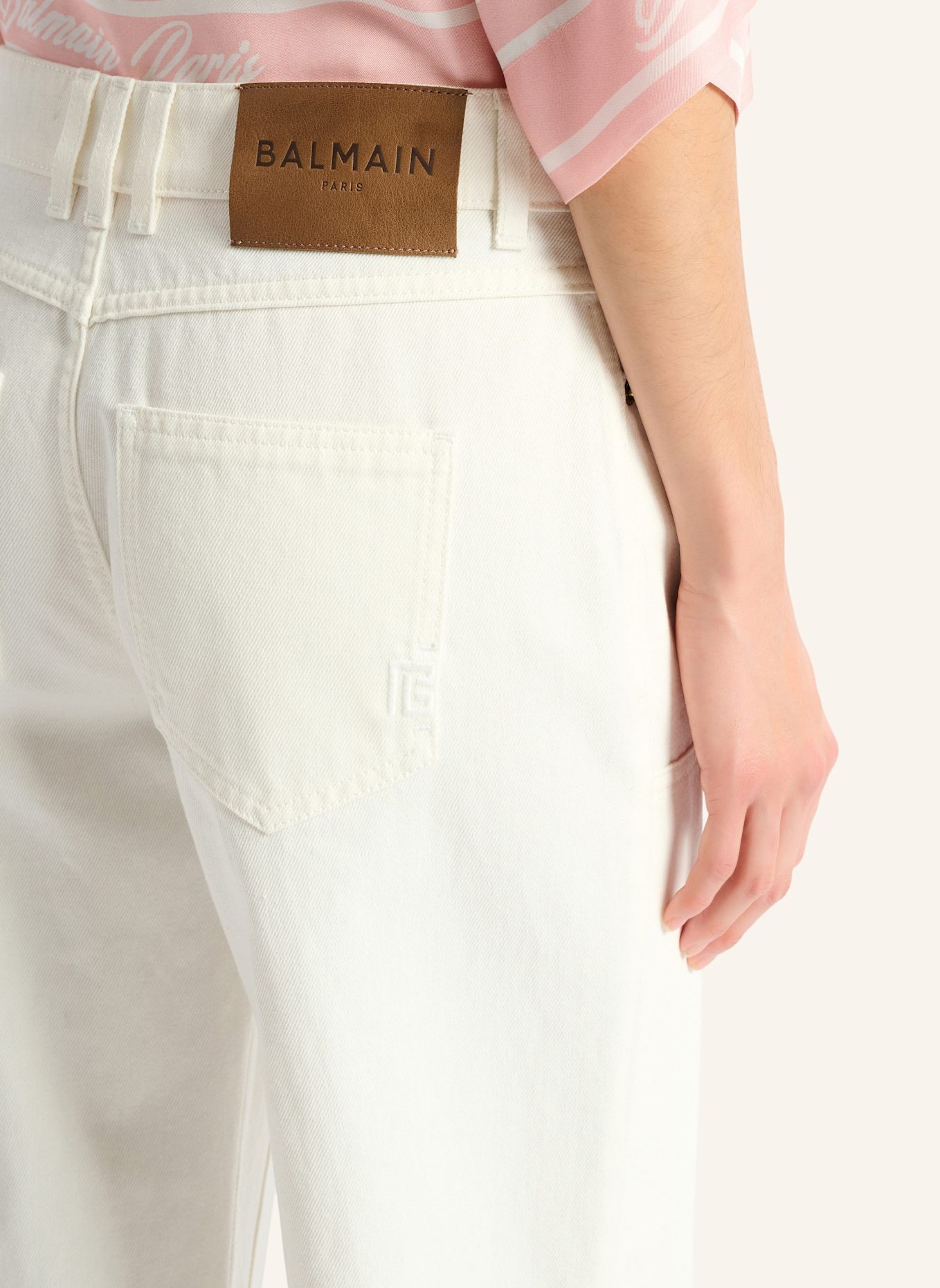 BALMAIN Lässige Jeans: WEISS