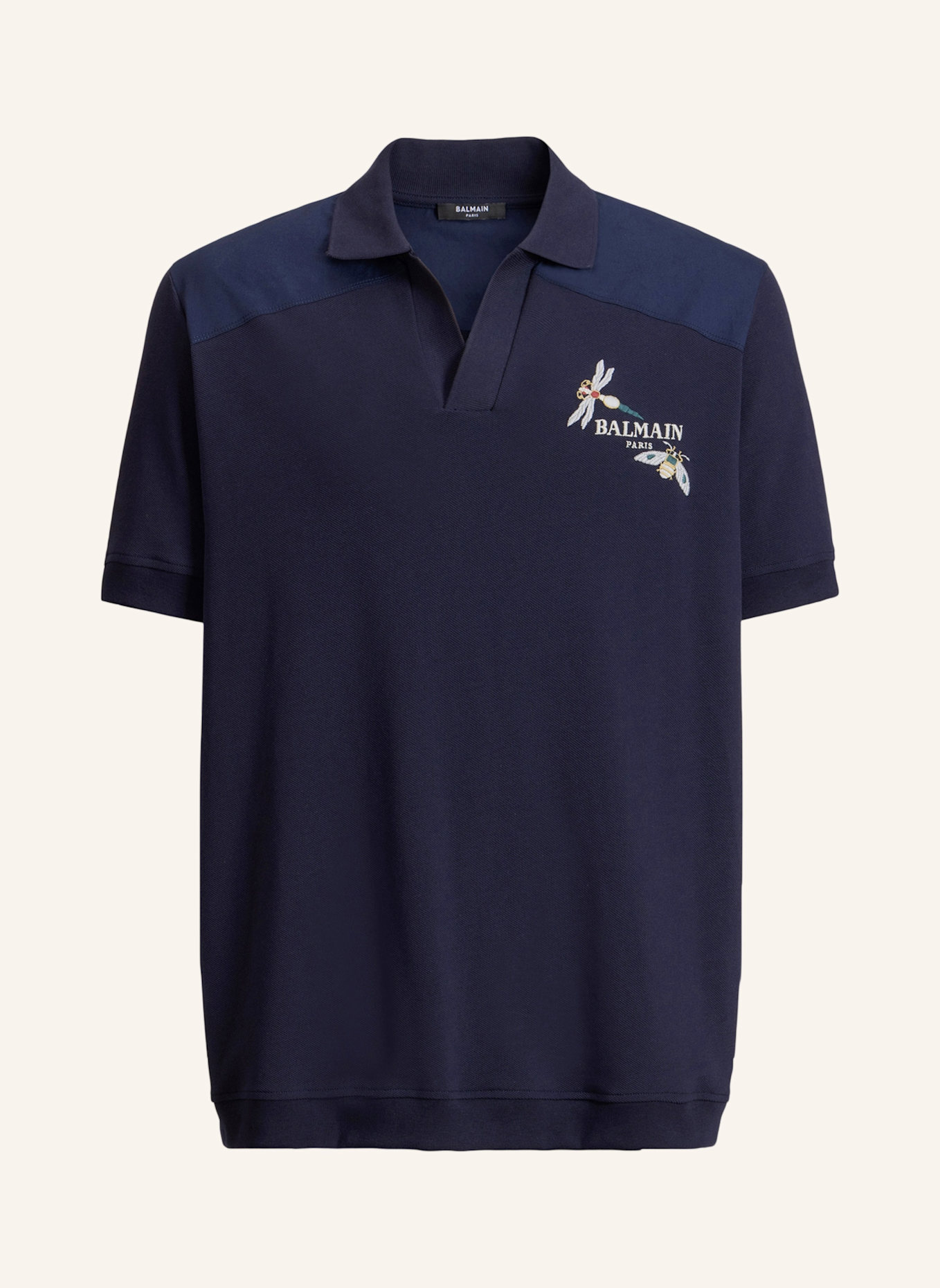 BALMAIN Balmain Insect Polohemd: BLAU