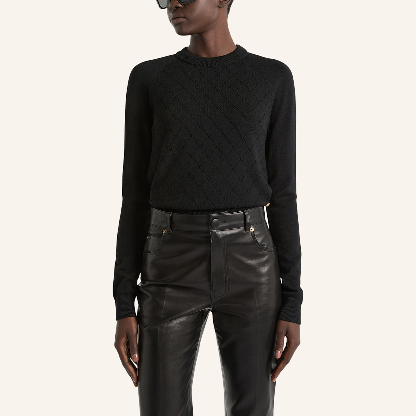BALMAIN Strickpullover: SCHWARZ