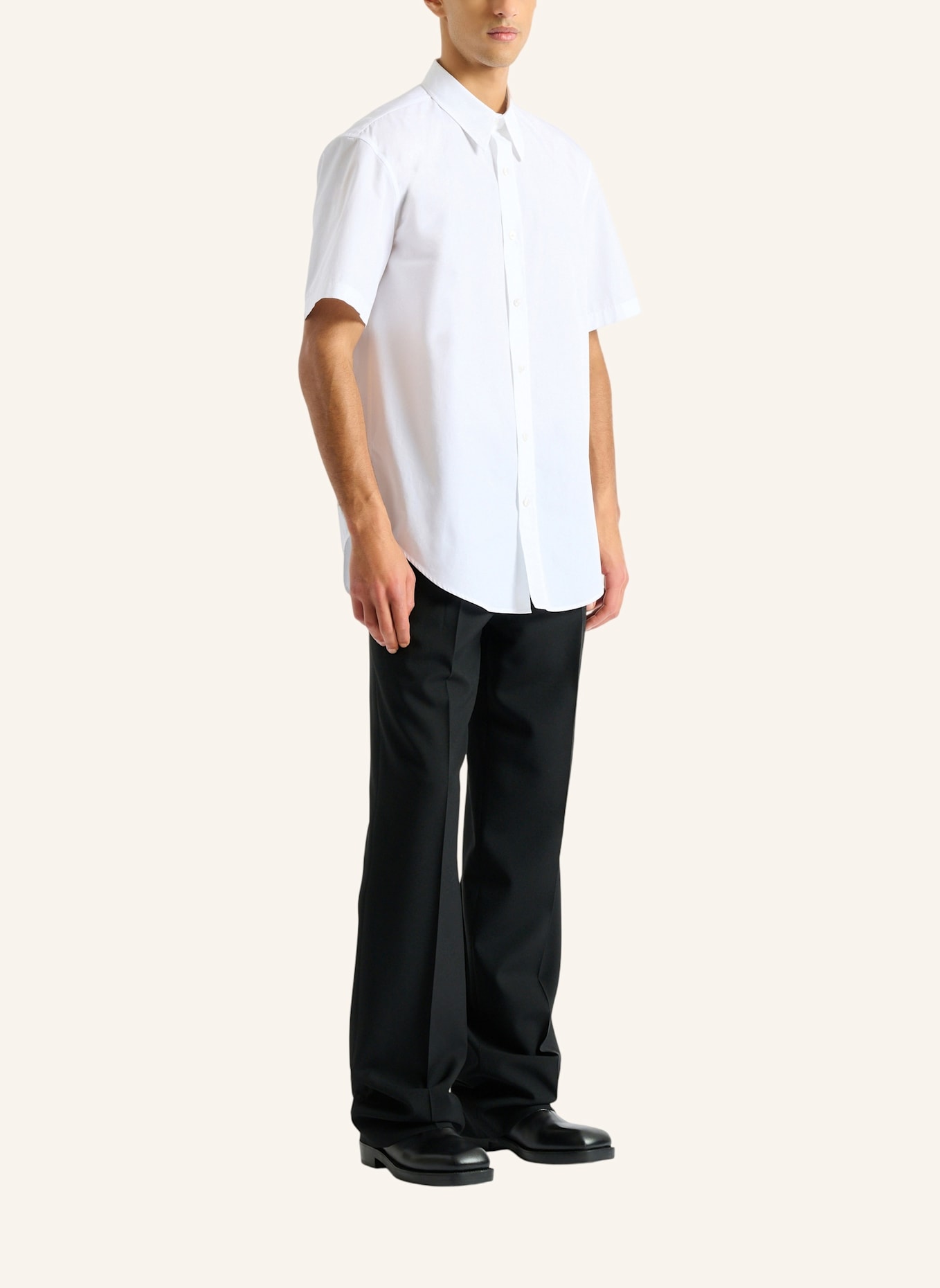 BALMAIN Balmain Paris Hemd aus Baumwollpopeline: WEISS
