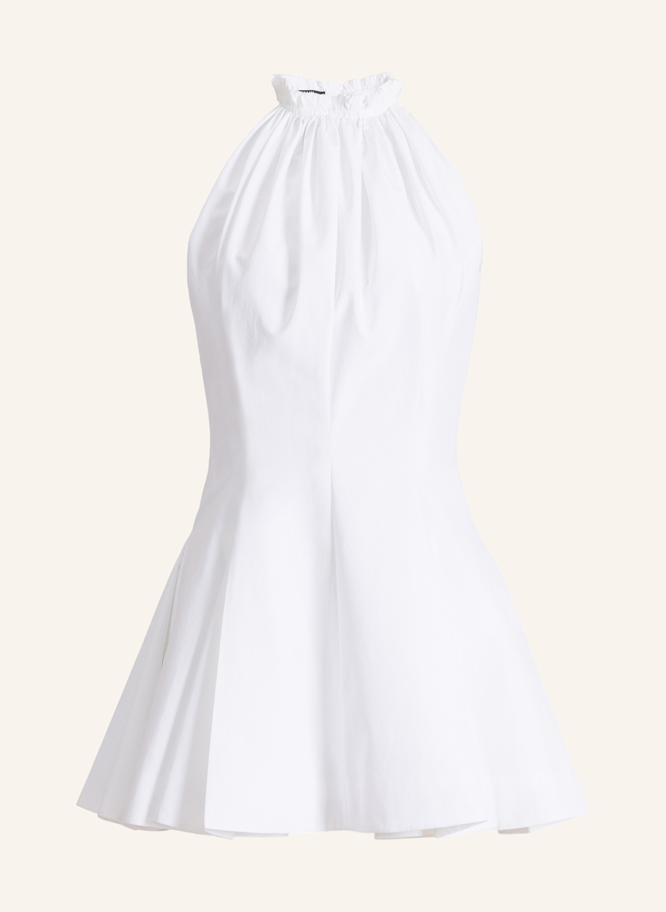 BALMAIN Kleid aus Baumwollpopeline: WEISS