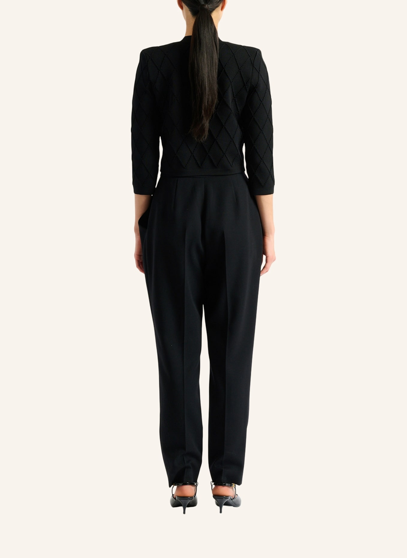 BALMAIN Kurzer Cardigan: SCHWARZ