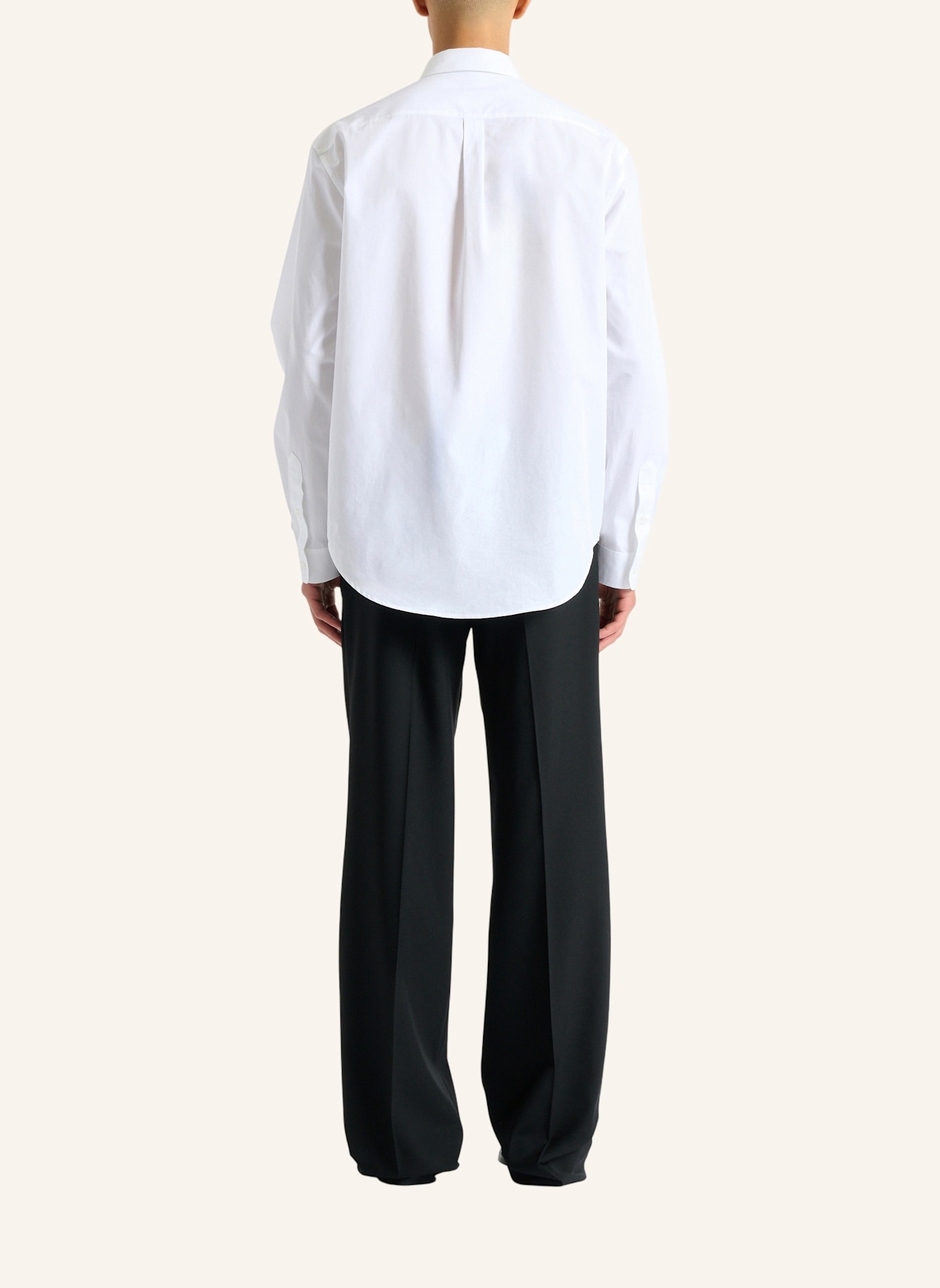BALMAIN Balmain Paris Hemd aus Baumwollpopeline: WEISS