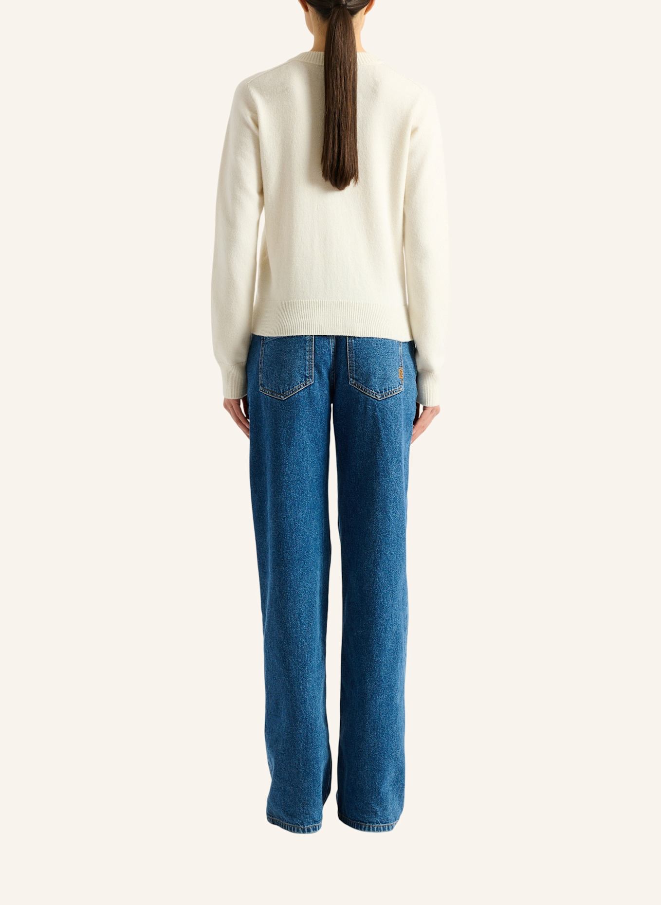 BALMAIN Cardigan aus Öko-Kaschmir: WEISS