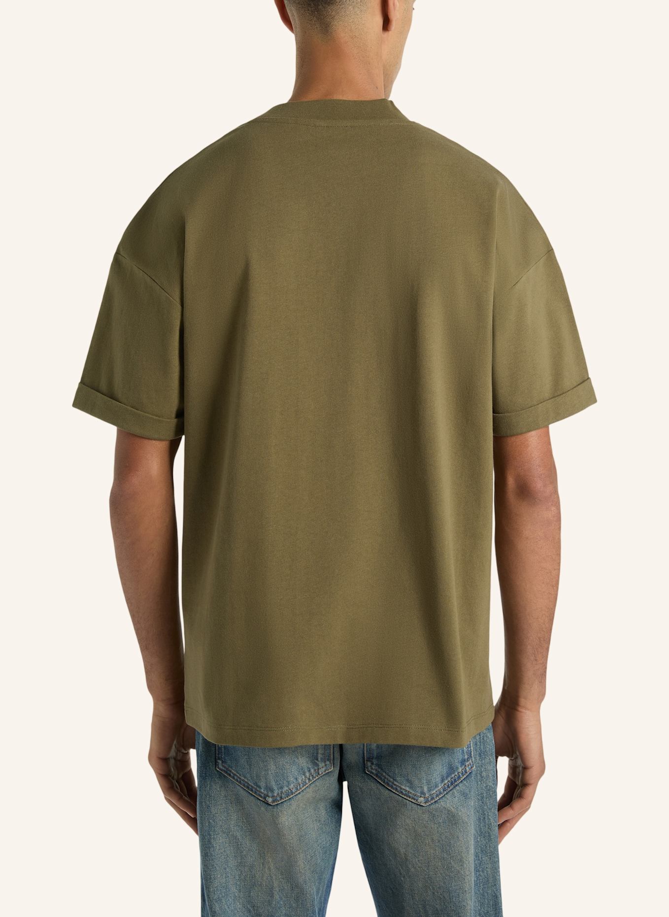 BALMAIN Bedrucktes Balmain Bloom T-Shirt: GRÜN