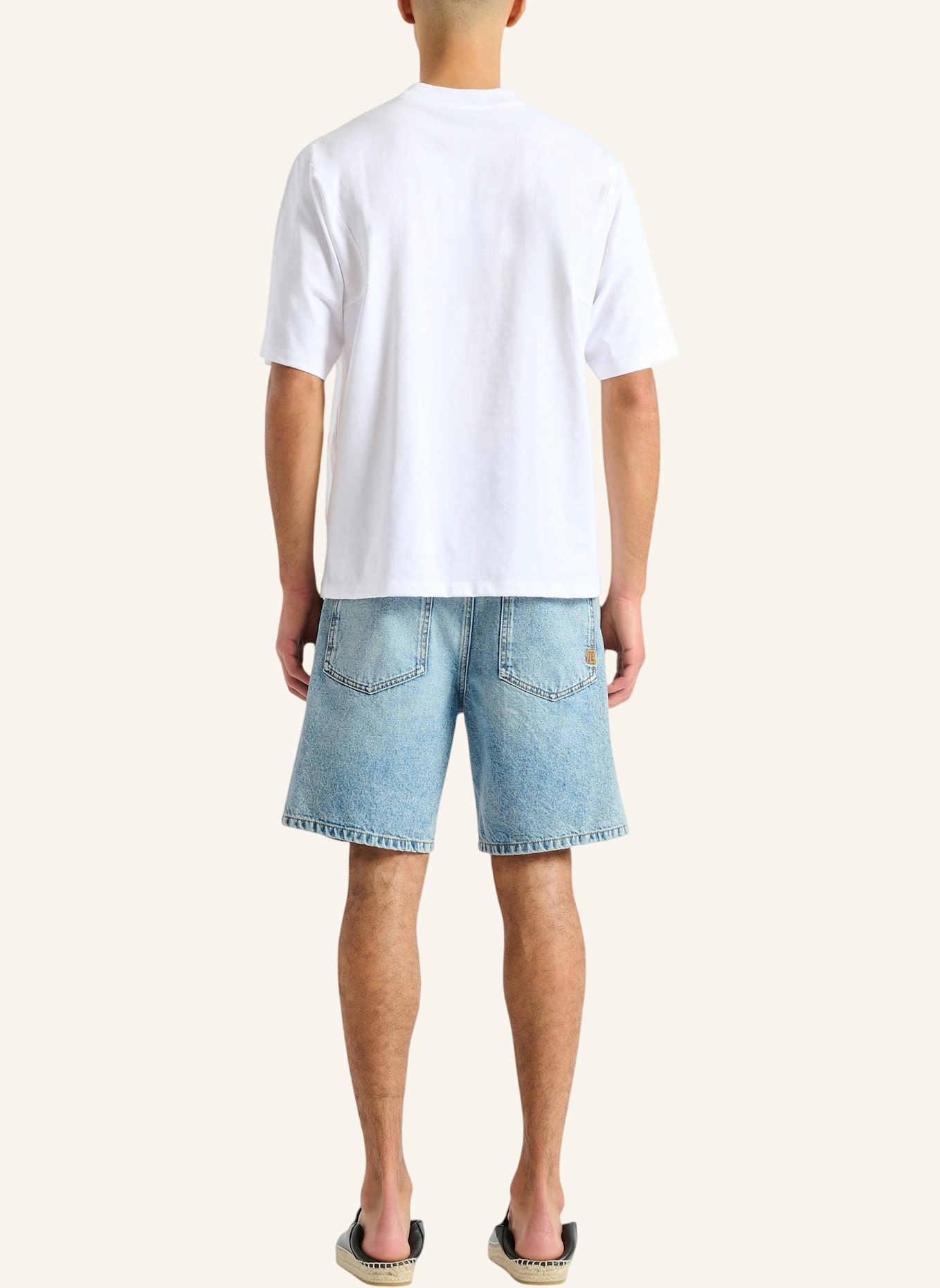 BALMAIN Bedrucktes Balmain Vine T-Shirt: WEISS