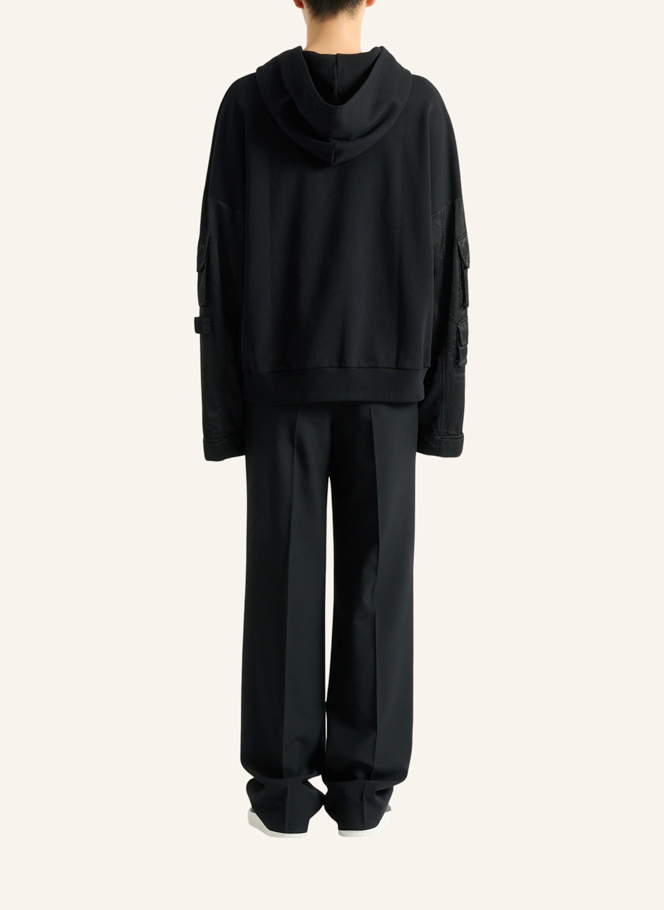 BALMAIN Balmain Vintage Utility Kapuzenpullover: SCHWARZ
