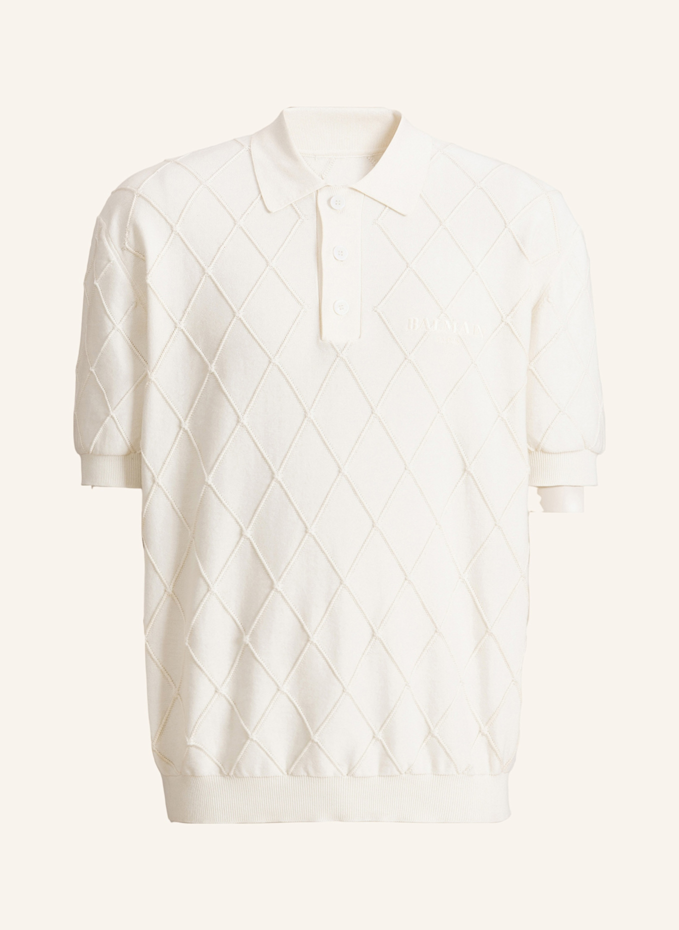 BALMAIN Balmain Vintage Polohemd: WEISS