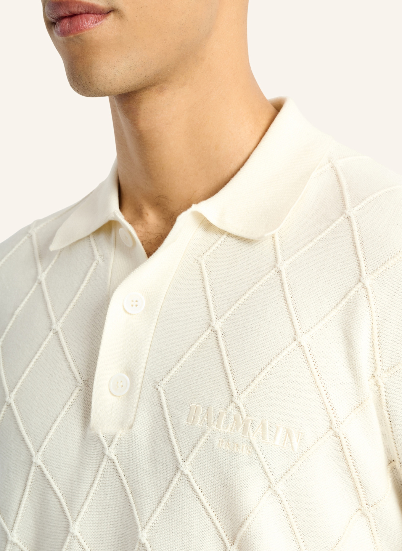 BALMAIN Balmain Vintage Polohemd: WEISS