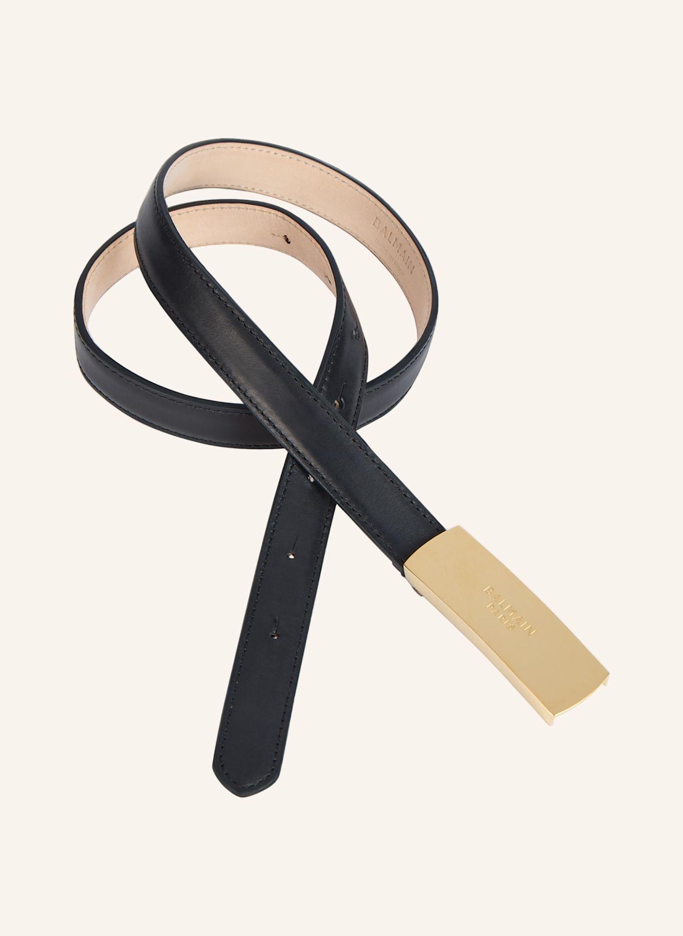 BALMAIN Gürtel Balmain aus Glattleder: SCHWARZ