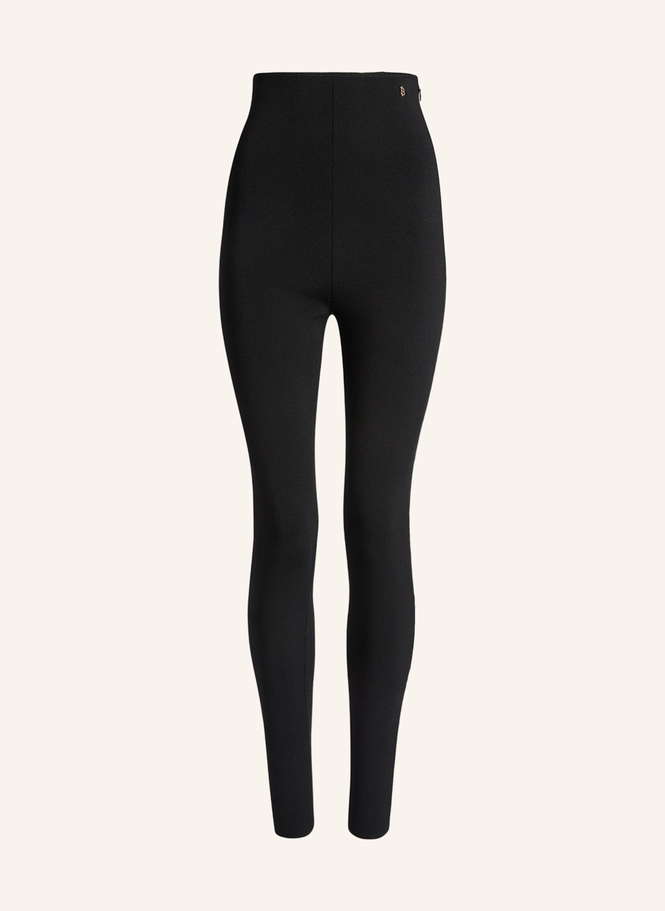 BALMAIN Hose mit hoher Taille aus Milano-Jersey: SCHWARZ