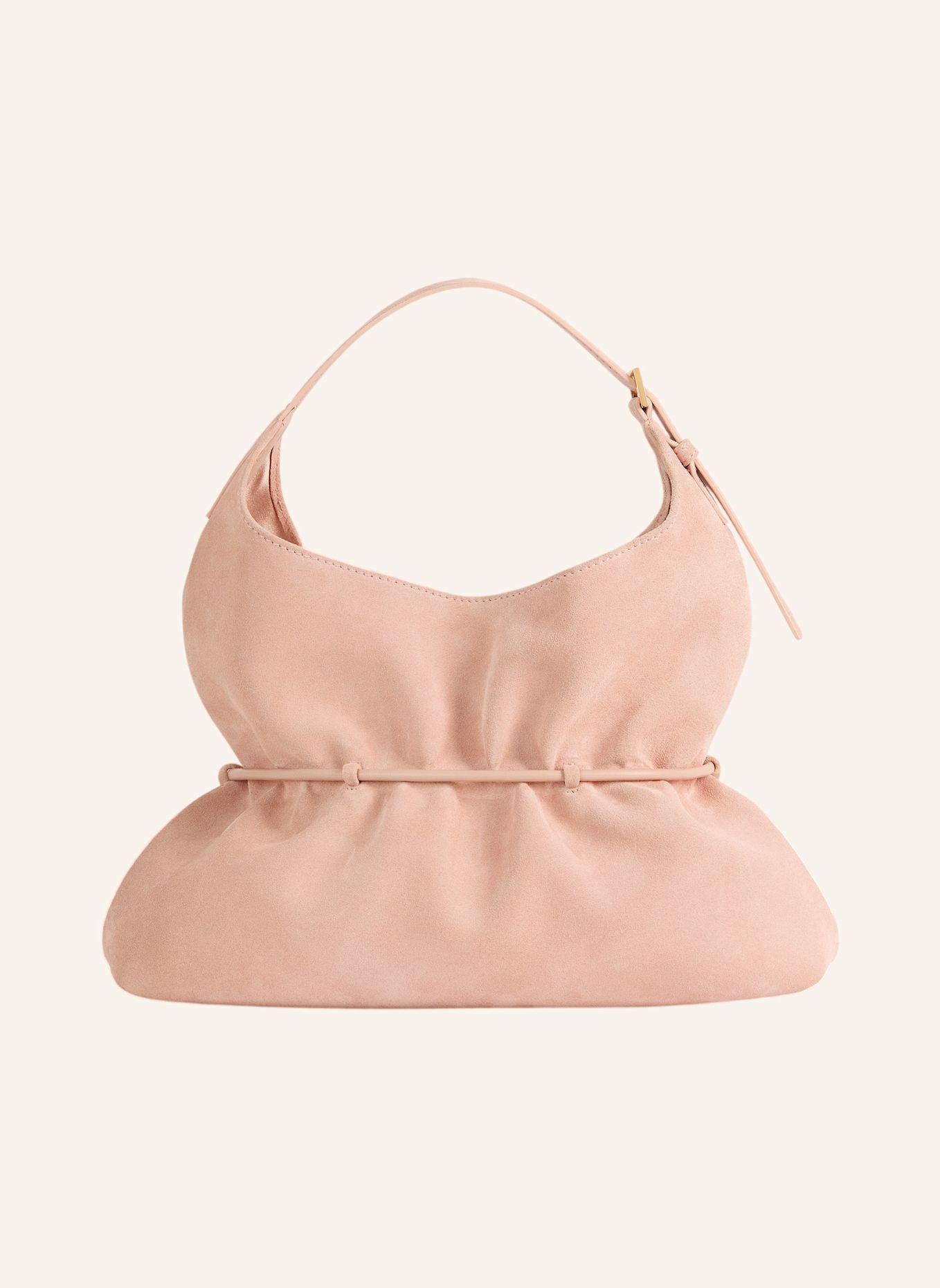 BALMAIN Mittelgroße Tasche SPHYNX aus Wildleder: ROSA