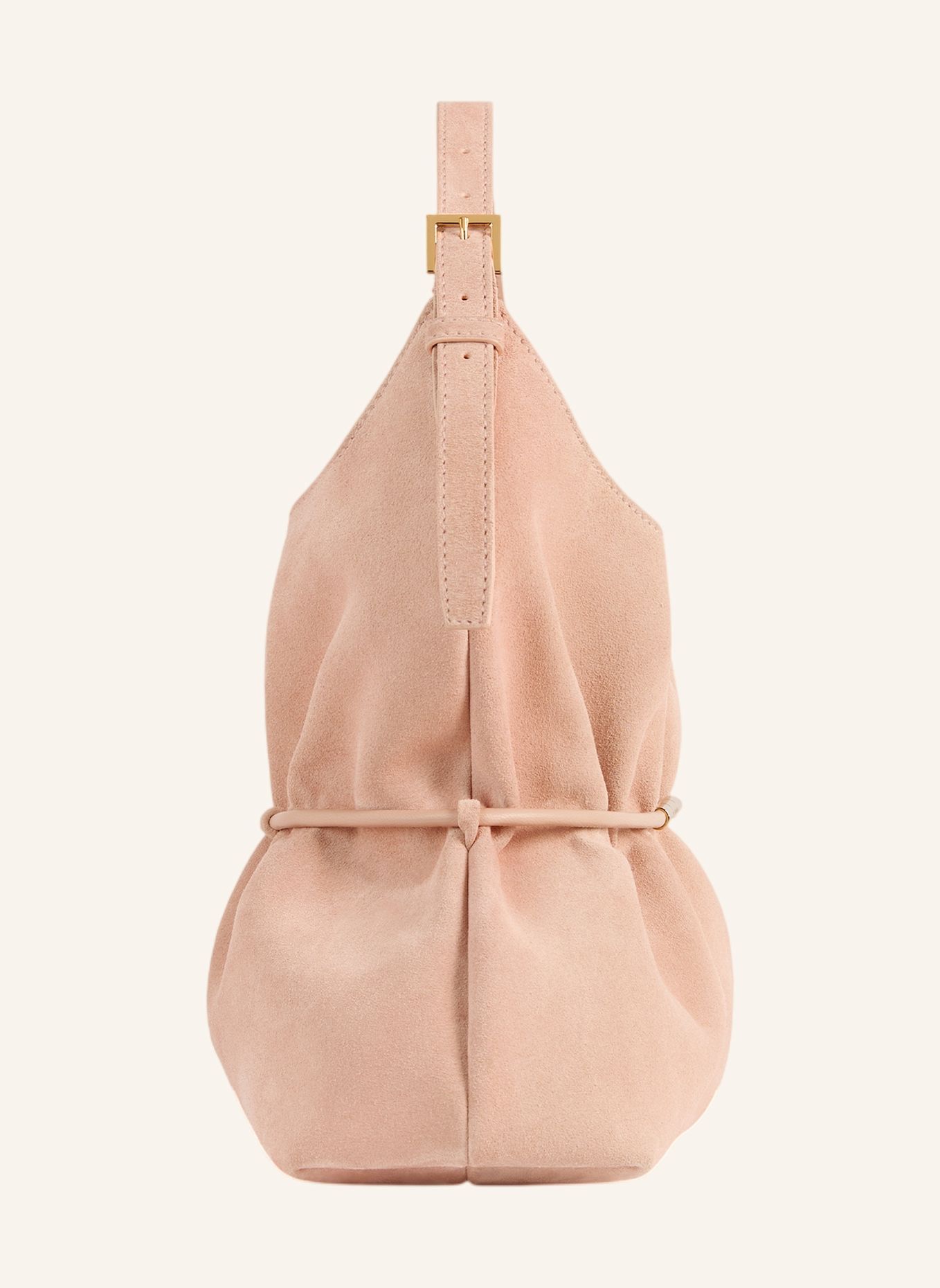 BALMAIN Mittelgroße Tasche SPHYNX aus Wildleder: ROSA