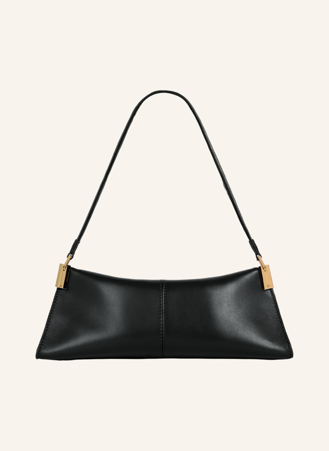 BALMAIN Kleine Tasche 64-83 aus Glattleder: SCHWARZ