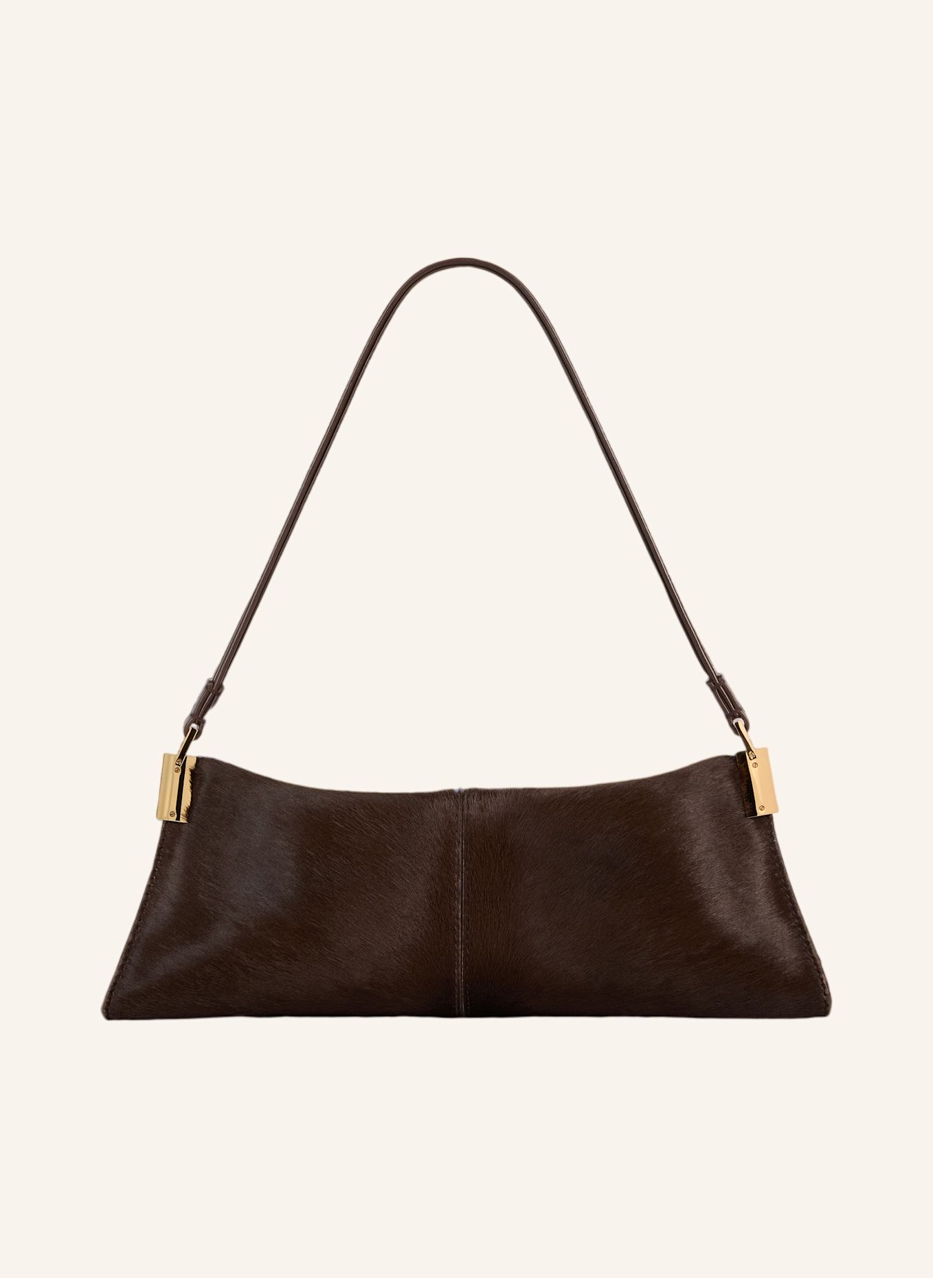BALMAIN Kleine Tasche 64-83 aus flauschigem Leder: BRAUN