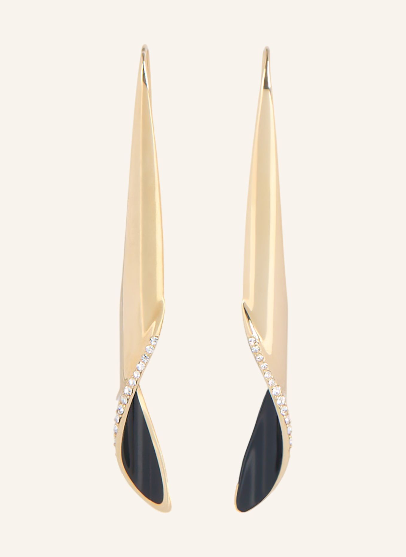 BALMAIN Ohrringe Organic Twist aus lackiertem Messing: NUDE