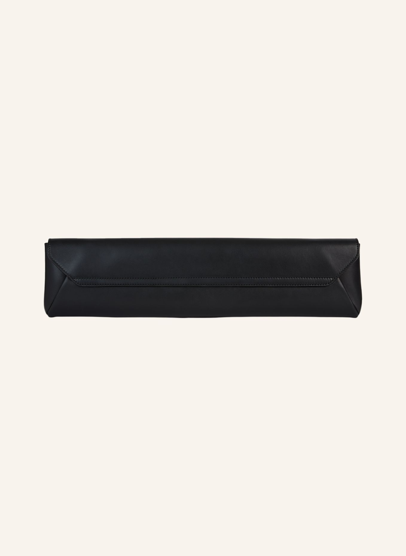 BALMAIN Tasche LONG CLUTCH aus Glattleder: SCHWARZ