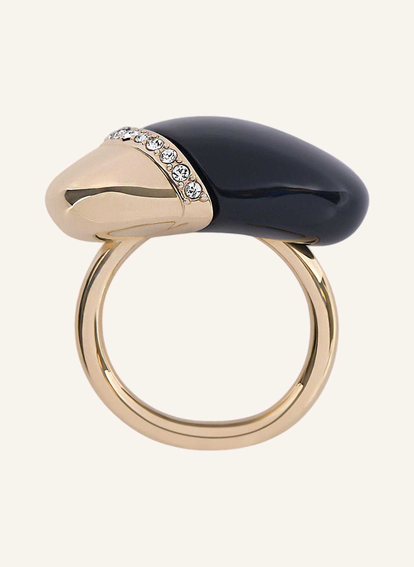 BALMAIN Ring Organic aus lackiertem Messing: NUDE