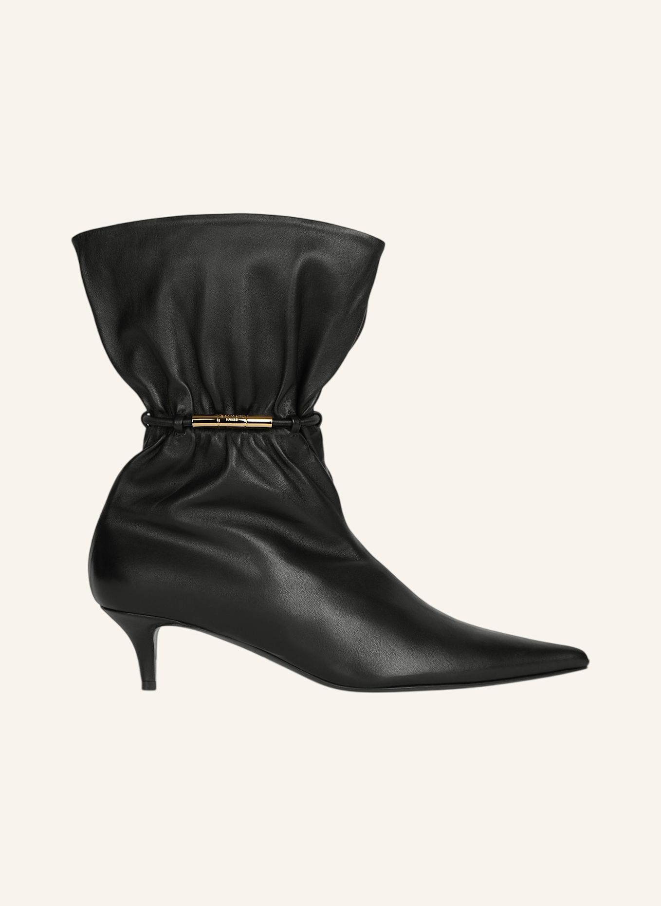 BALMAIN Stiefeletten Sphynx aus Glattleder: SCHWARZ