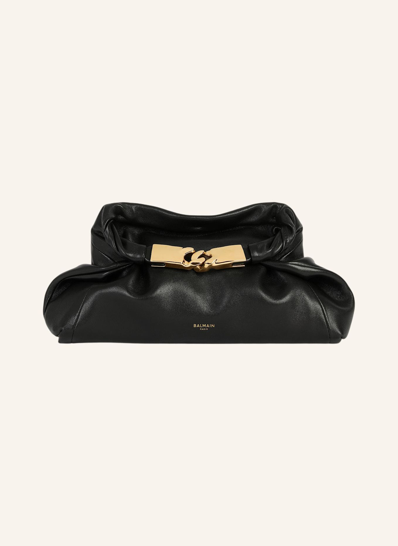 BALMAIN Tasche DINNER AT 8 Small aus Glattleder: SCHWARZ