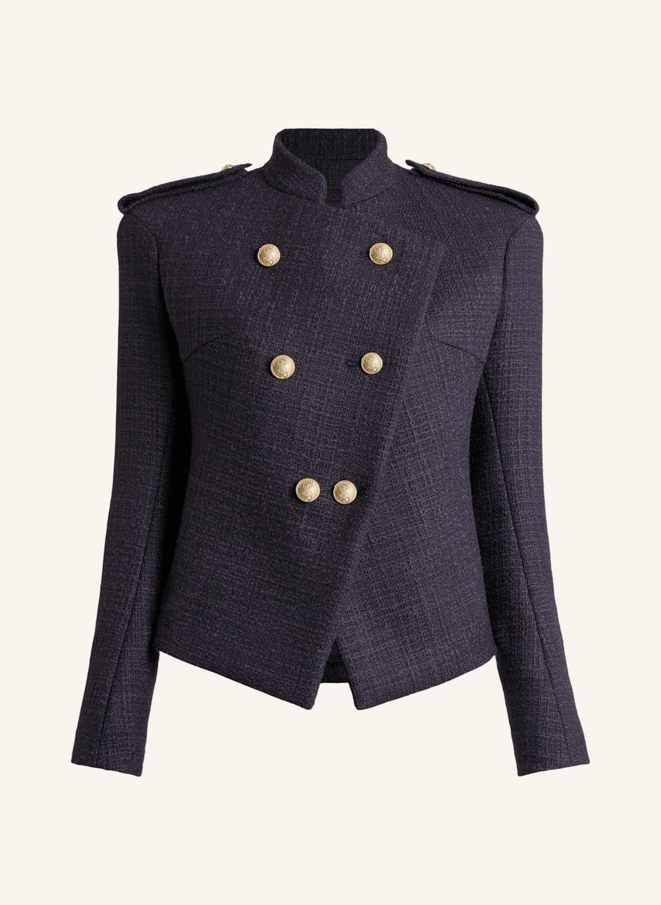 BALMAIN Tweedjacke mit sechs Knöpfen: BLAU