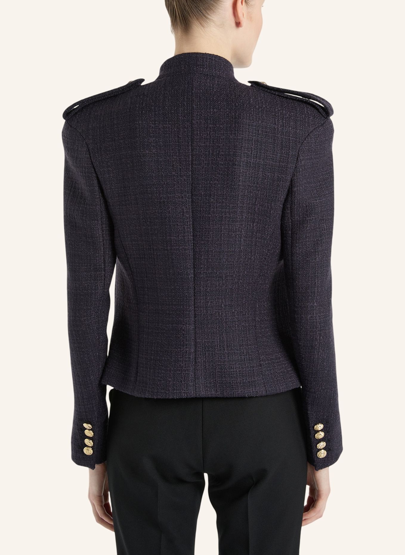 BALMAIN Tweedjacke mit sechs Knöpfen: BLAU