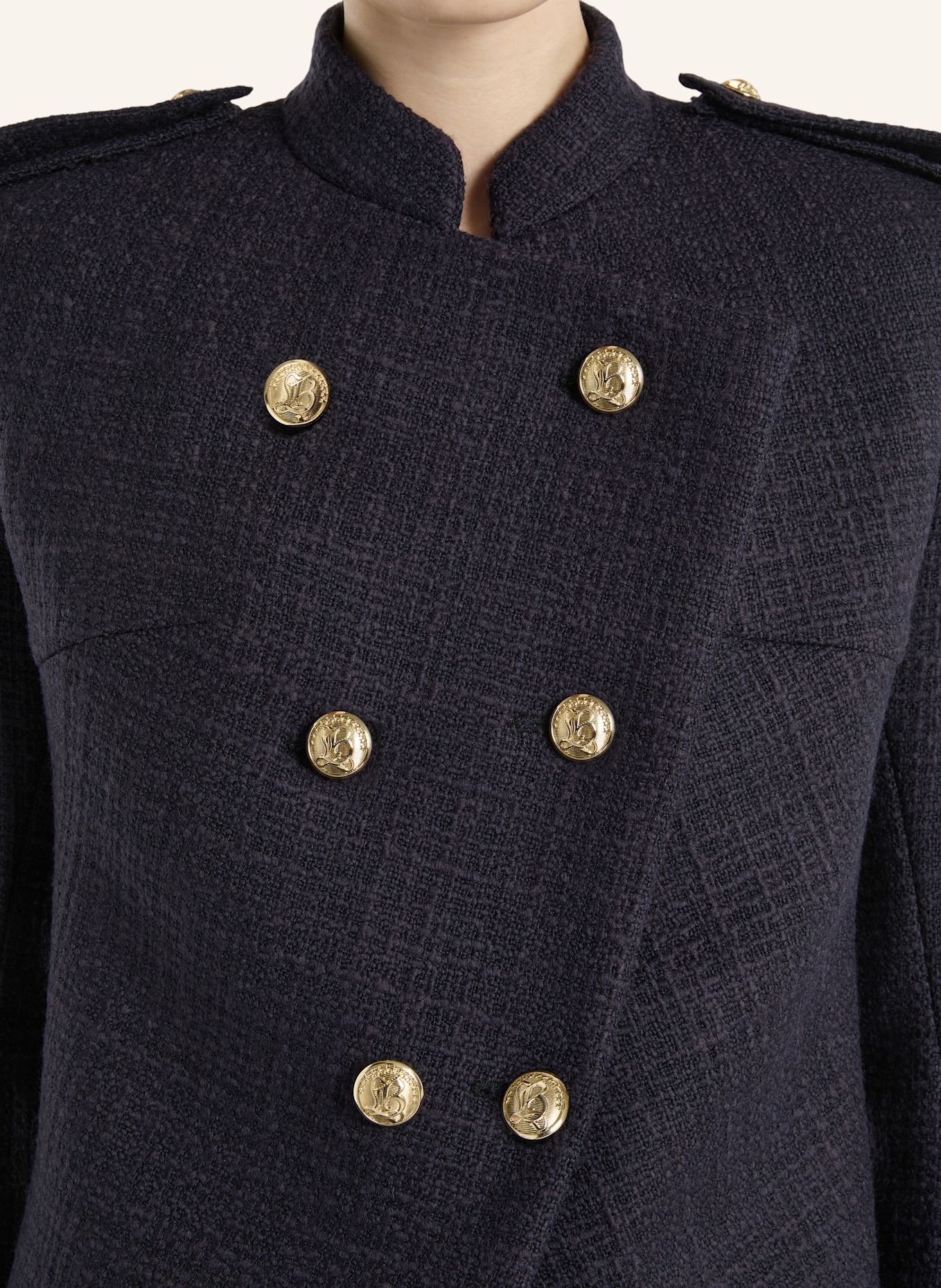 BALMAIN Tweedjacke mit sechs Knöpfen: BLAU