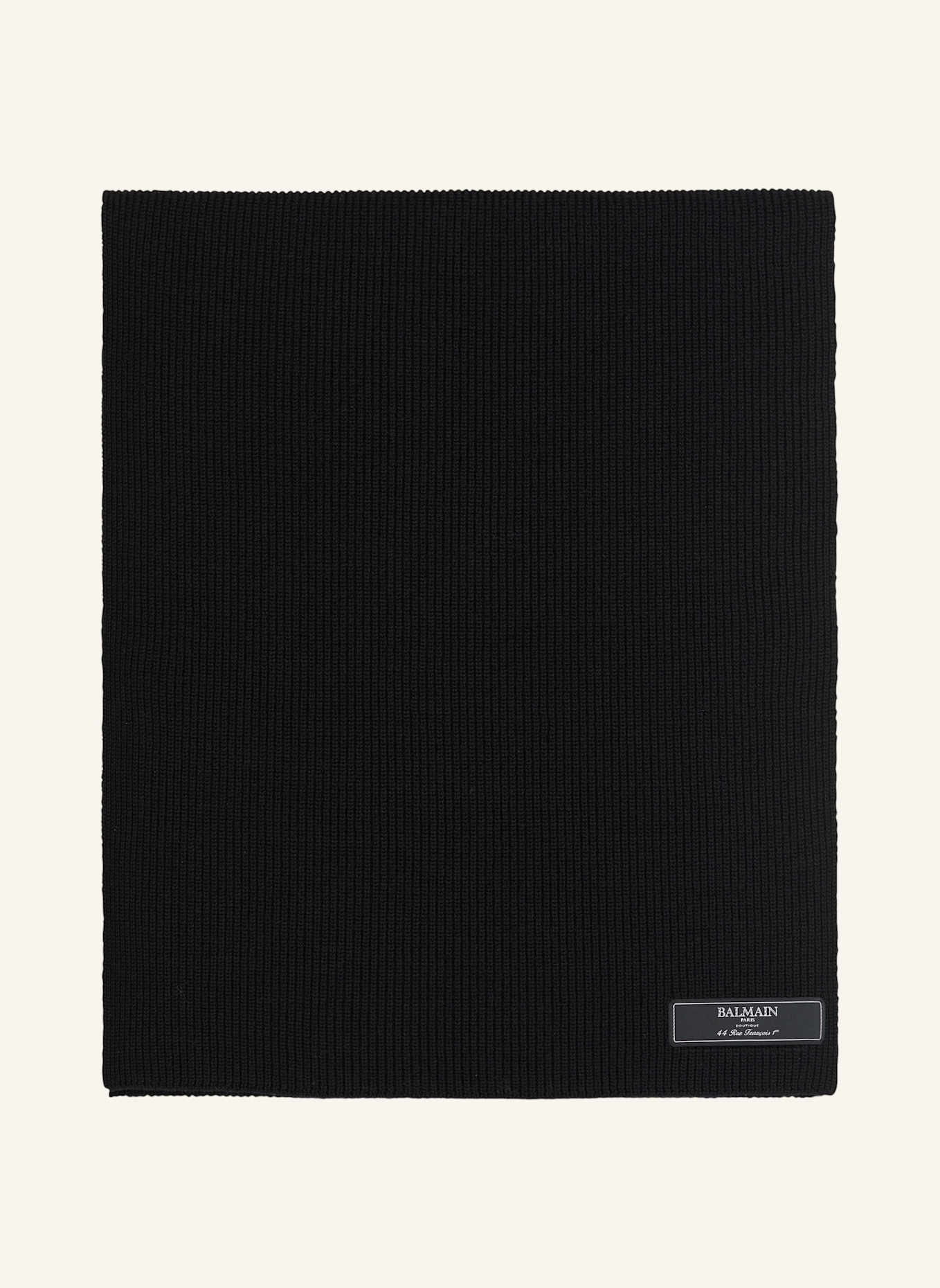BALMAIN Balmain Paris Wollschal: SCHWARZ